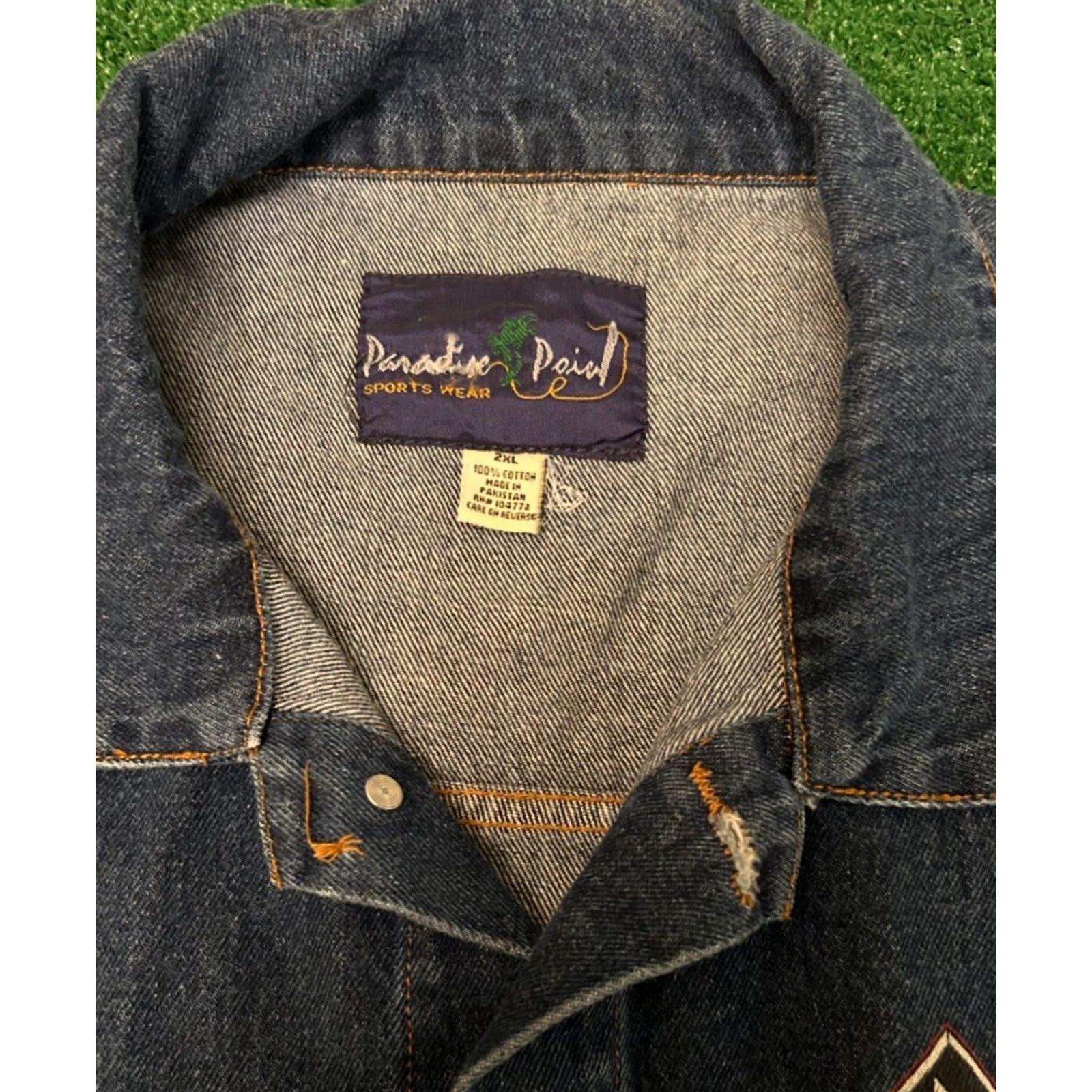 Canon VINTAGE ACDC About To Rock Cannon Rock Band VTG Denim Jacket Mens XXL Blue 90s Rock Music Jacket Mens XXL Size US XXL / EU 58 / 5 - 3 Thumbnail
