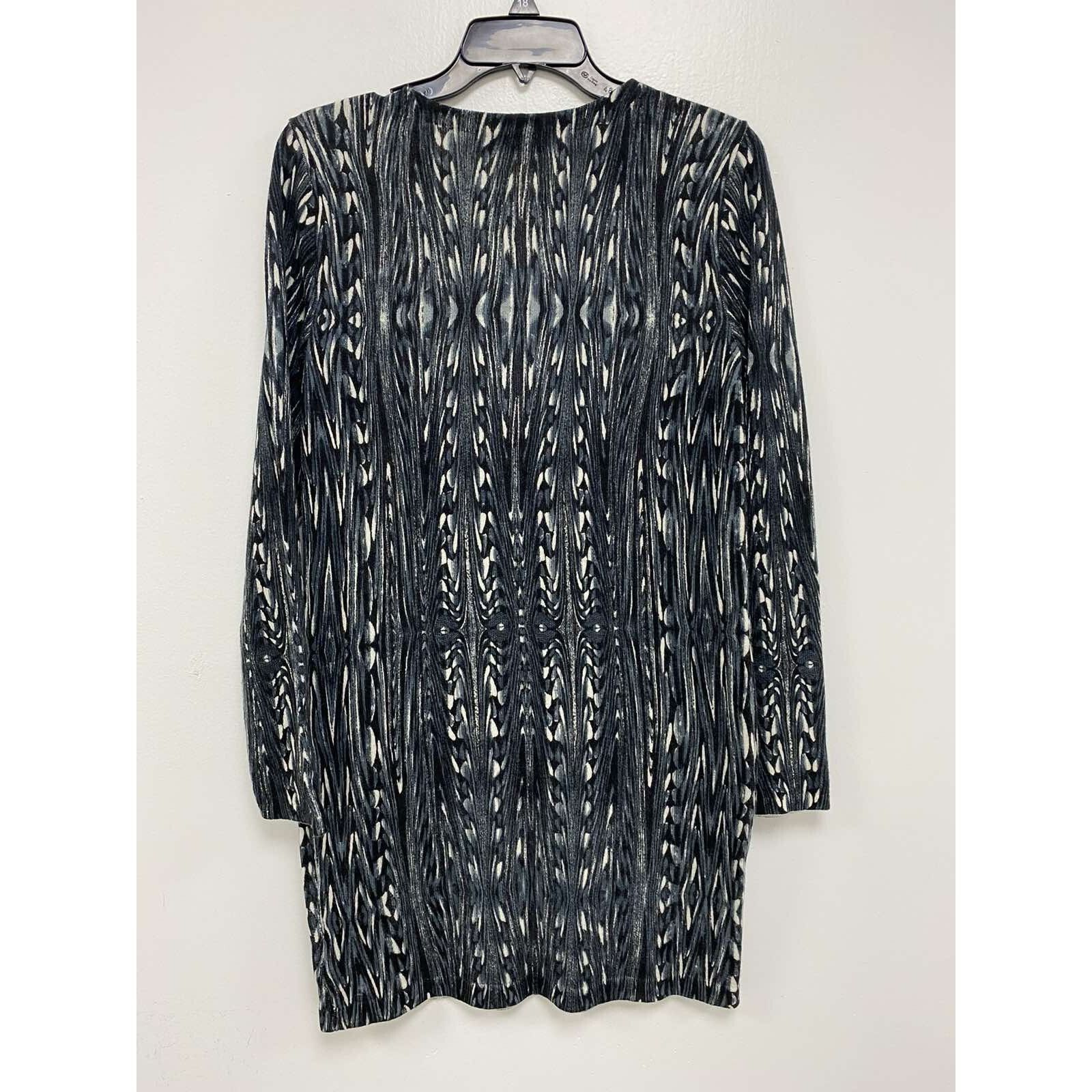 Magaschoni MAGASCHONI Dress Madi Long Sleeve 100% Cashmere M A000130 Size M / US 6-8 / IT 42-44 - 2 Thumbnail