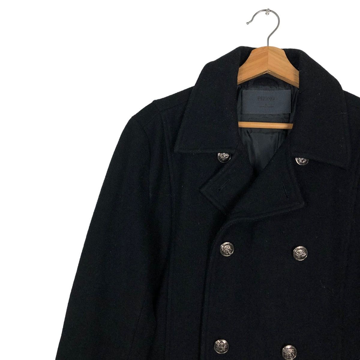 Japanese Brand 🔥Double Breast Wool Biker Jacket Phono Japan Made Size US M / EU 48-50 / 2 - 7 Thumbnail