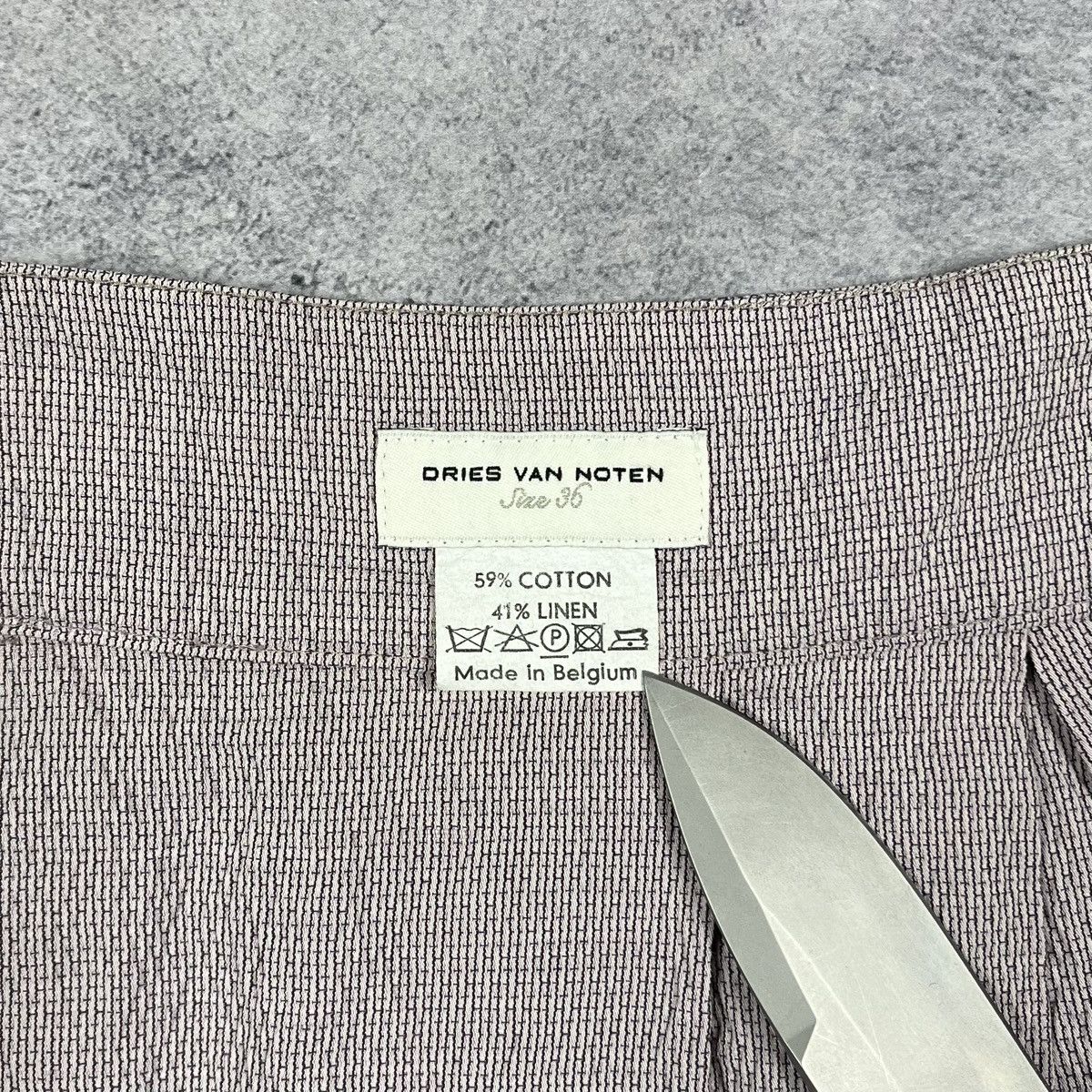 Dries Van Noten Designer Dries Van Noten linen/cotton midi skirt size 36 Size 26" / US 2 / IT 38 - 9 Thumbnail