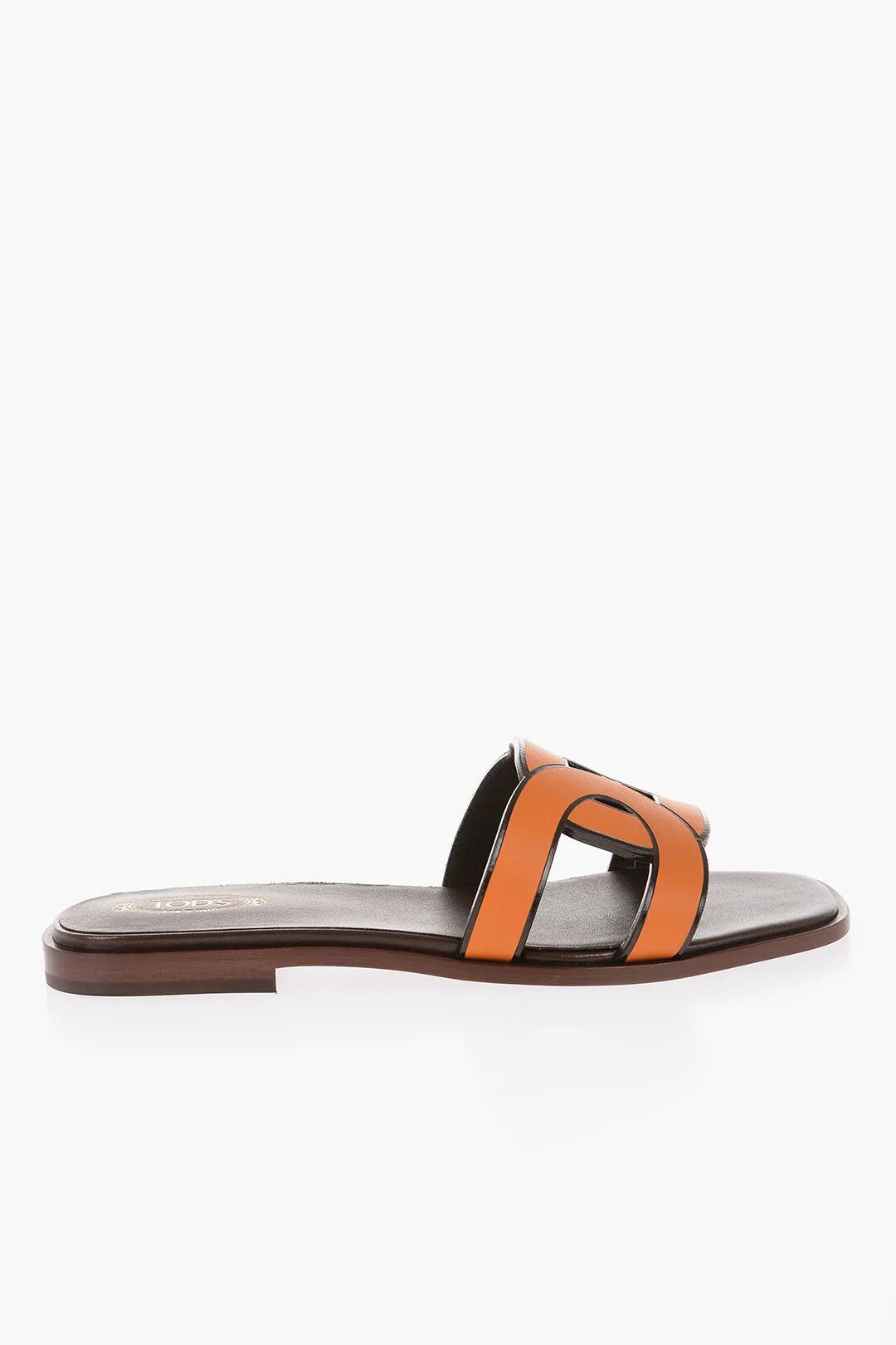 Tod's og1mm0426 Leather Sliders in Orange Size US 4.5 / IT 34.5 - 1 Thumbnail