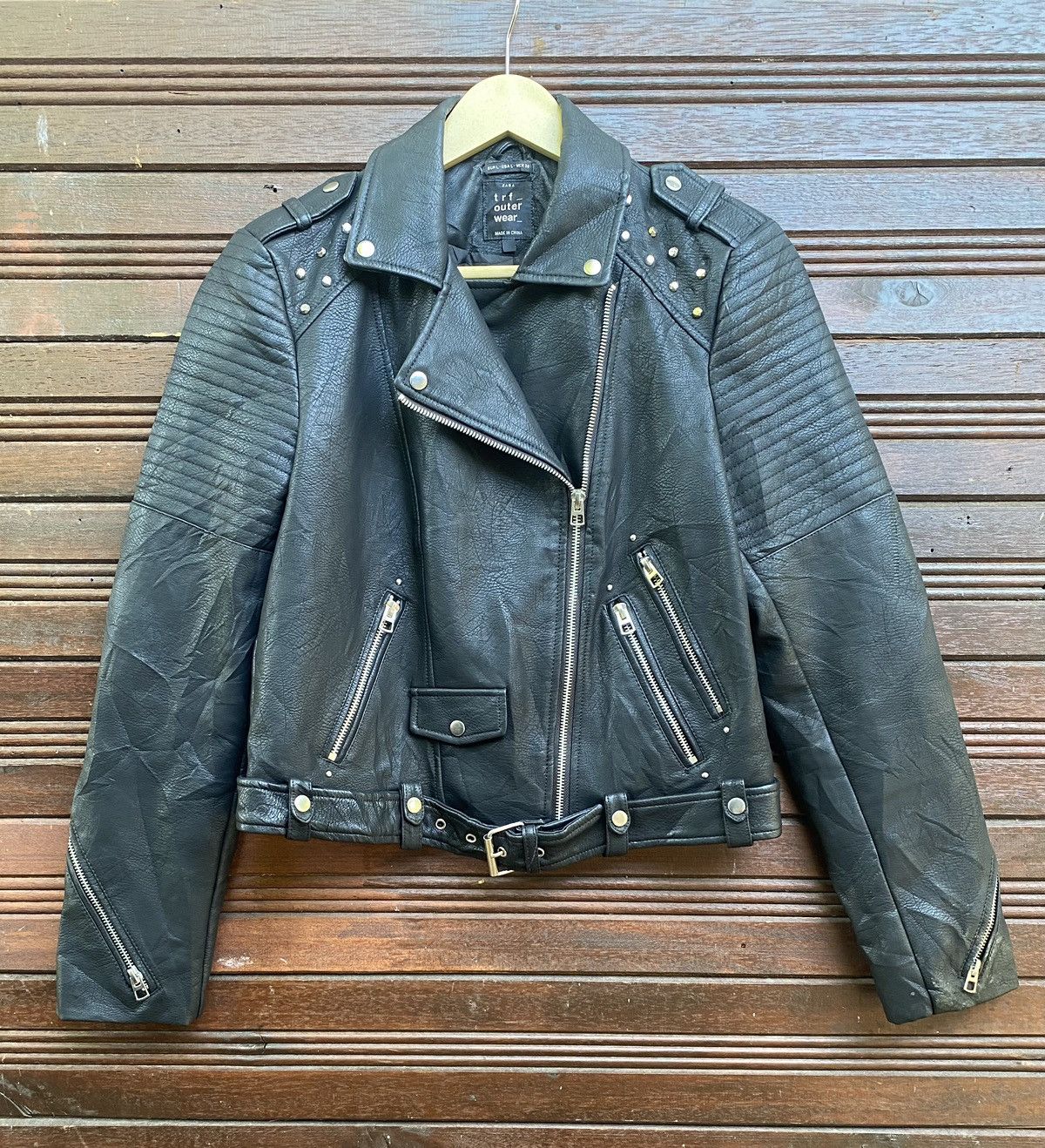 Zara Vintage zara Outwear Studded punk jacket Size US M / EU 48-50 / 2 - 4 Thumbnail