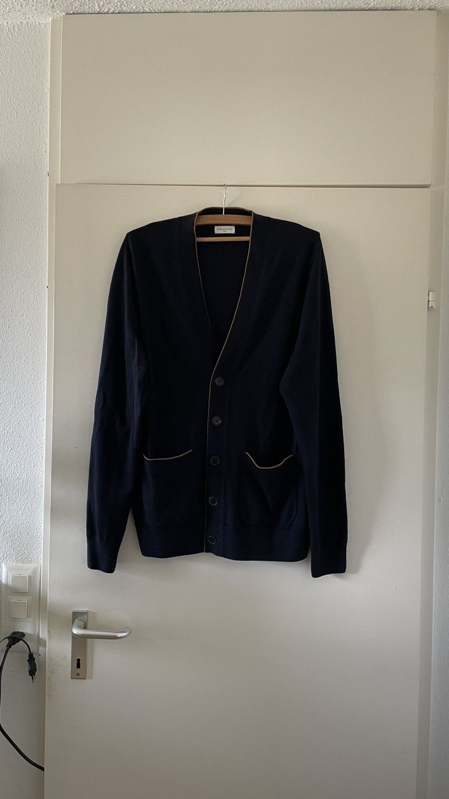 Dries van Noten Cardigan in navy brown