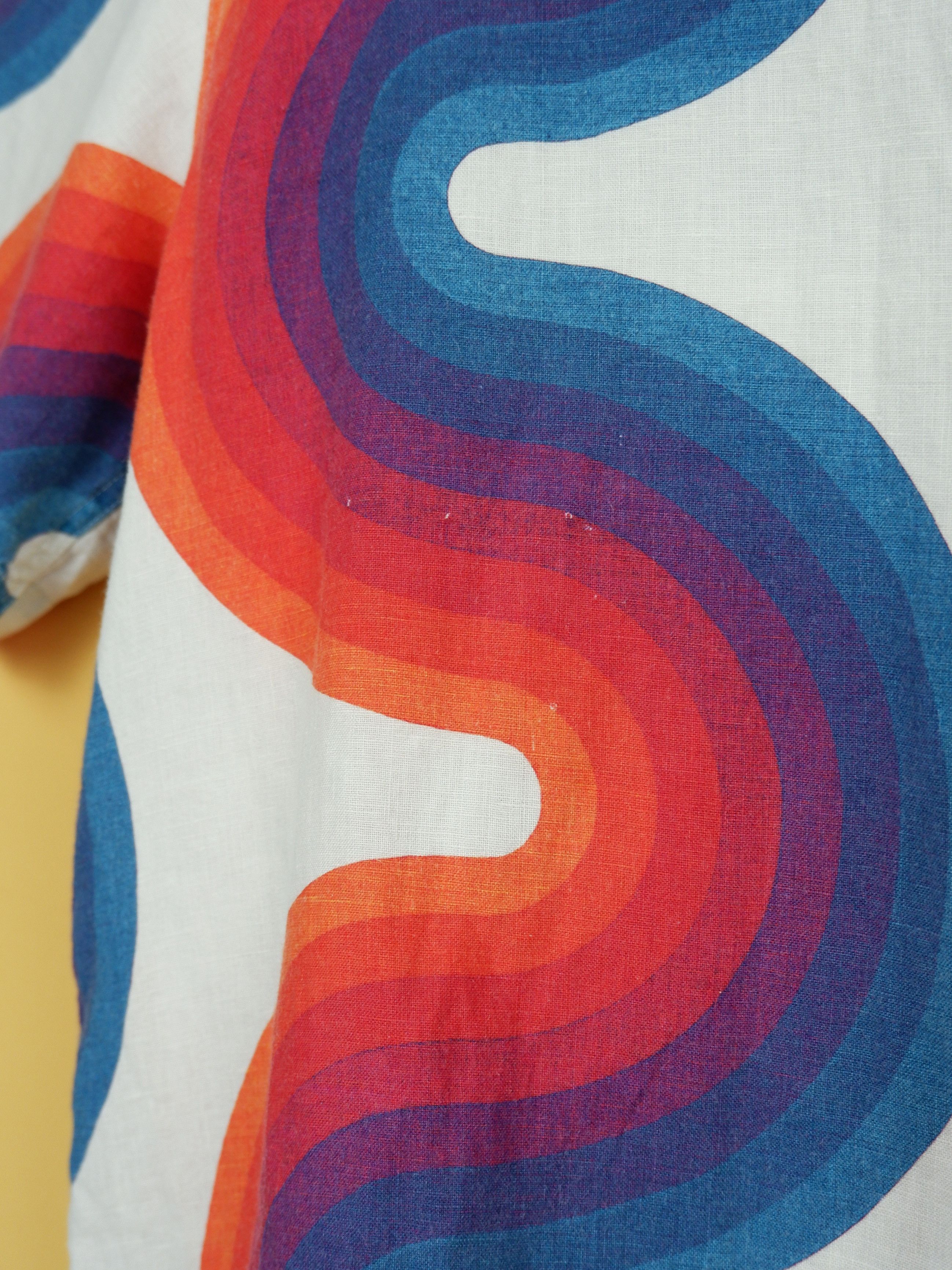 Dries Van Noten Last drop! Dries van Noten wave Verner Panton linen shirt Size US L / EU 52-54 / 3 - 2 Thumbnail