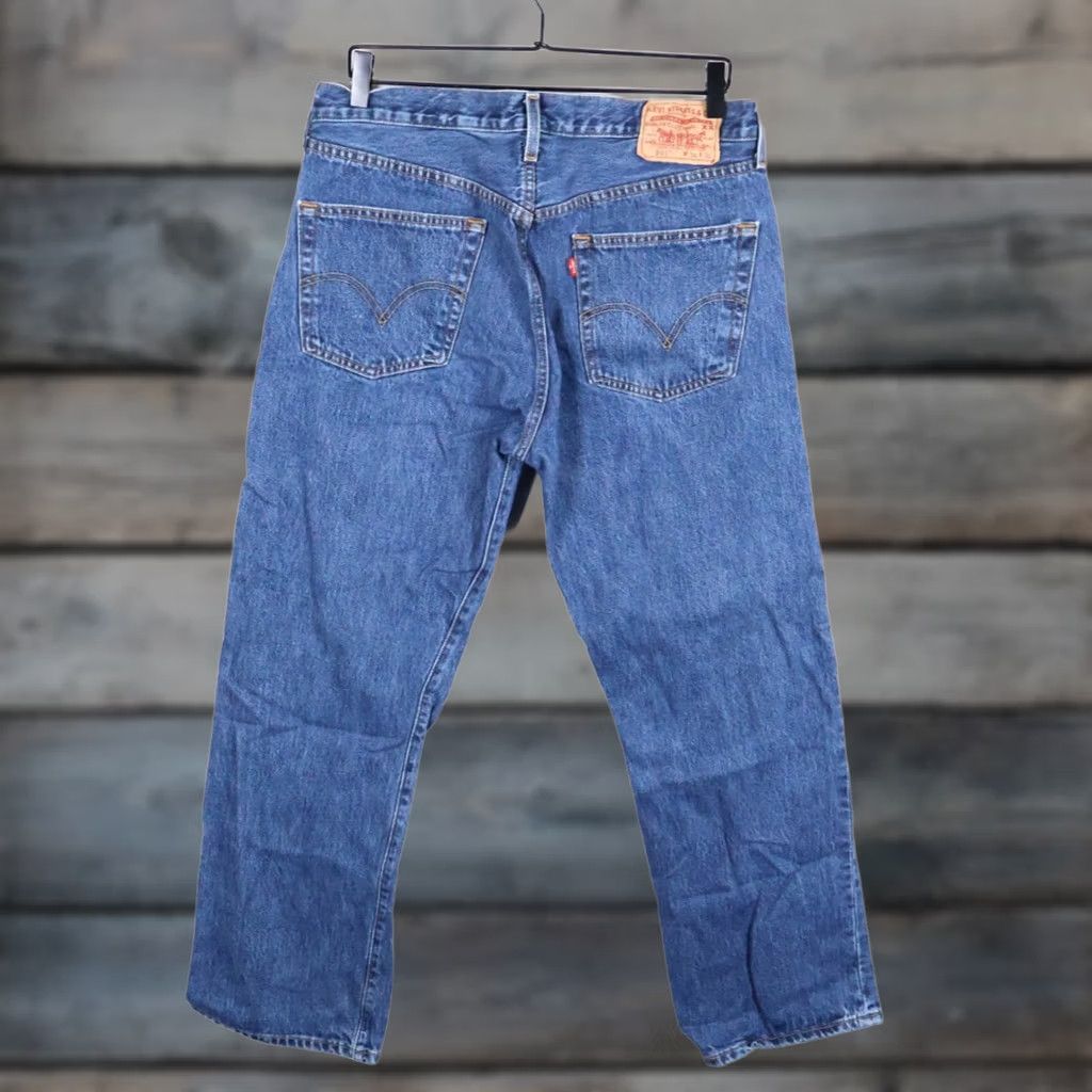 Levi's VINTAGE Levi's Jeans 501 XX Denim Button Fly Straight 34 x 29 Men 90s Blue Size US 34 / EU 50 - 1 Thumbnail