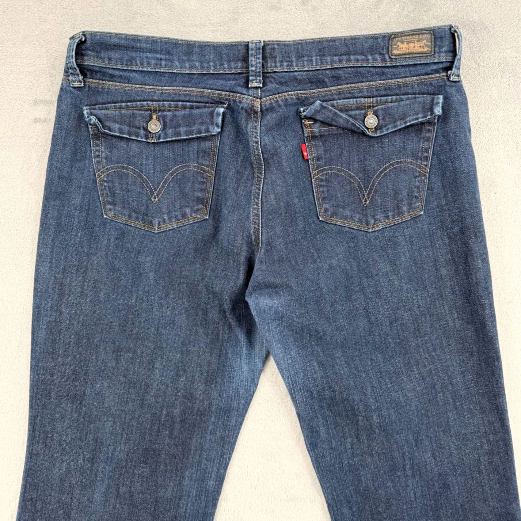 Levi's Levi's 544 Ultimate Lift Flare Jeans Dark Wash Denim Womens Size 16 Medium Size 38" / US 16 / IT 52 - 7 Thumbnail