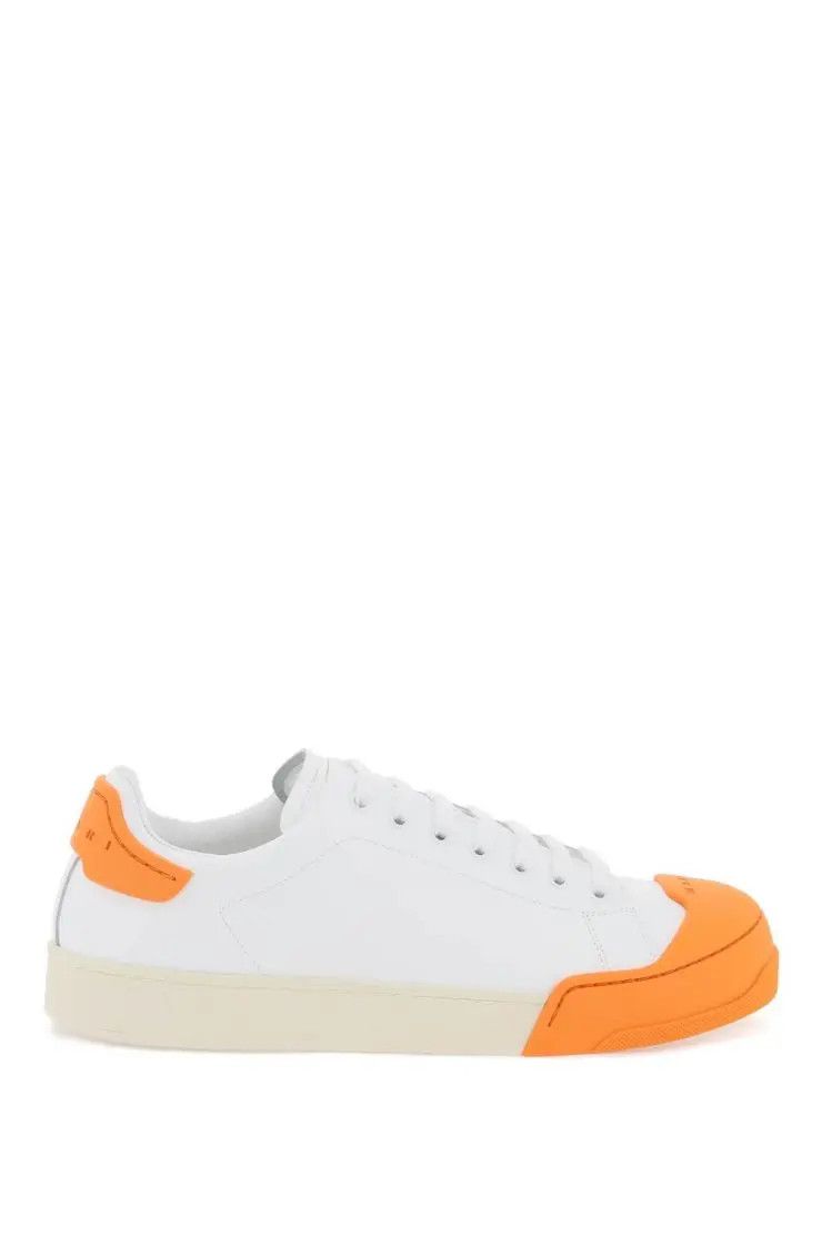 image of Marni O1S22I1N0324 Dada Bumper Sneakers In Orange/white, Men's (Size 11)