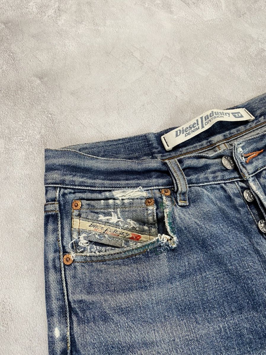 Diesel 💎 Crazy Faded Wash Diesel Essential Flared Punk jeans hype Size US 31 - 4 Thumbnail
