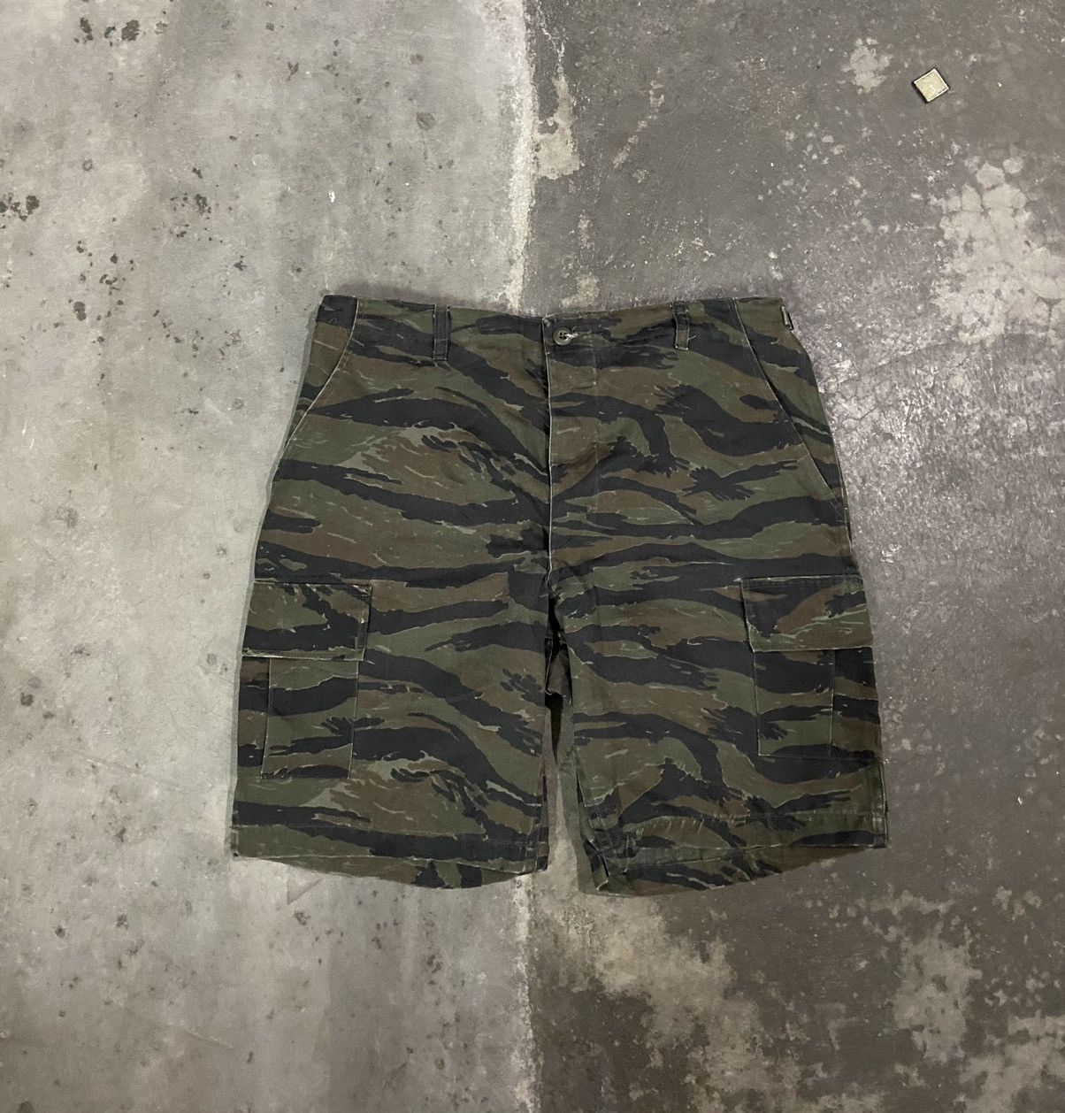 Mister Freedom × Other Vintage Tigers Stripe Shorts Size US 36 / EU 52 - 2 Thumbnail