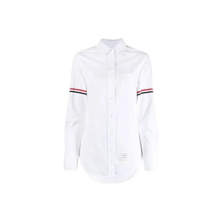 Thom Browne Thom Browne White Long Sleeve Shirt -2507 Size M / US 6-8 / IT 42-44 - 6 Thumbnail