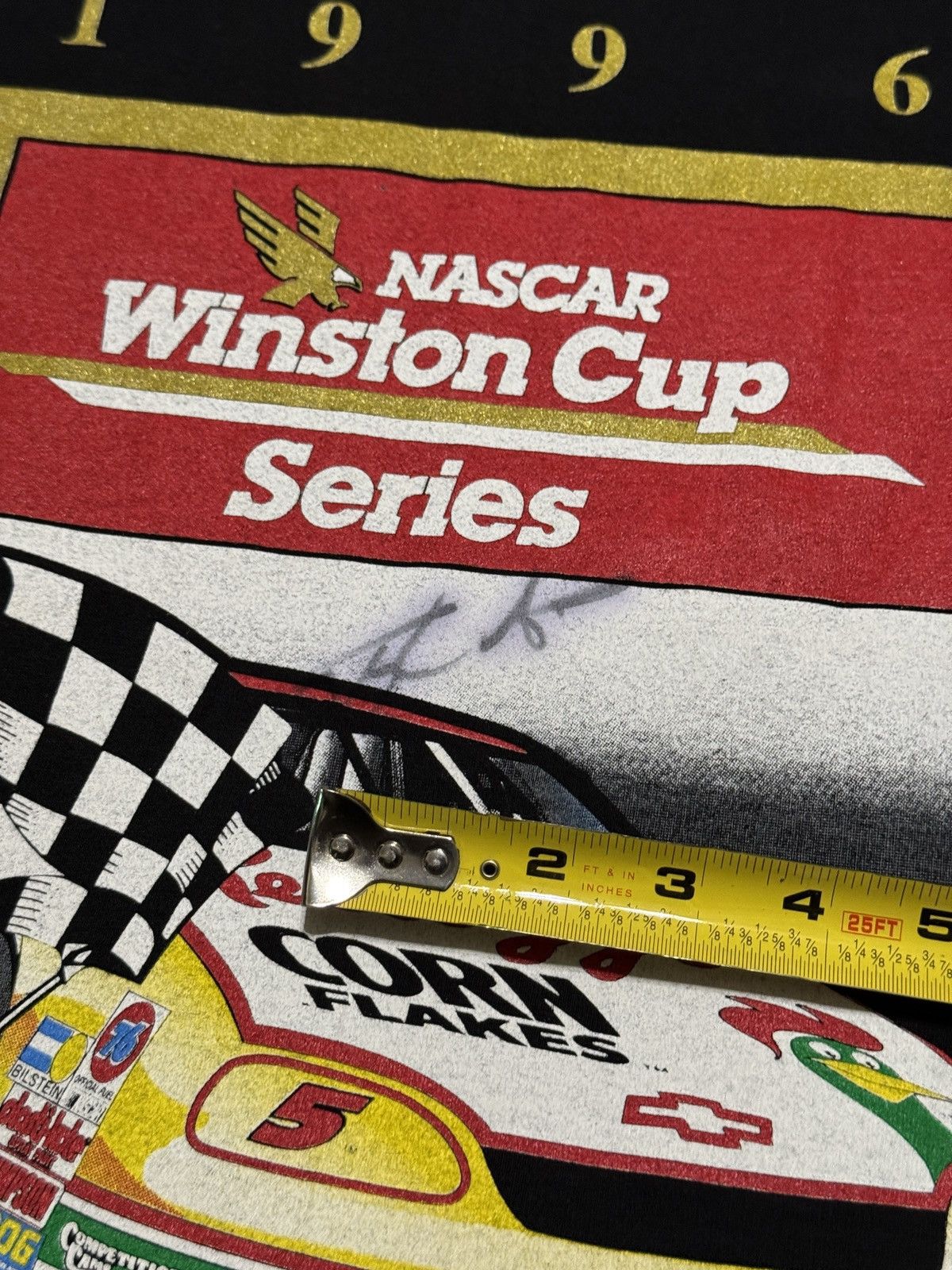 NASCAR Vtg 90s Terry Labonte Winston Cup Champion Nascar T Shirt Size US M / EU 48-50 / 2 - 9 Thumbnail