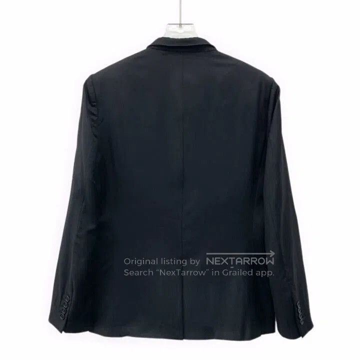 Dior Dior Black Wool Lapel Button Blazer. Size US M / EU 48-50 / 2 - 2 Thumbnail