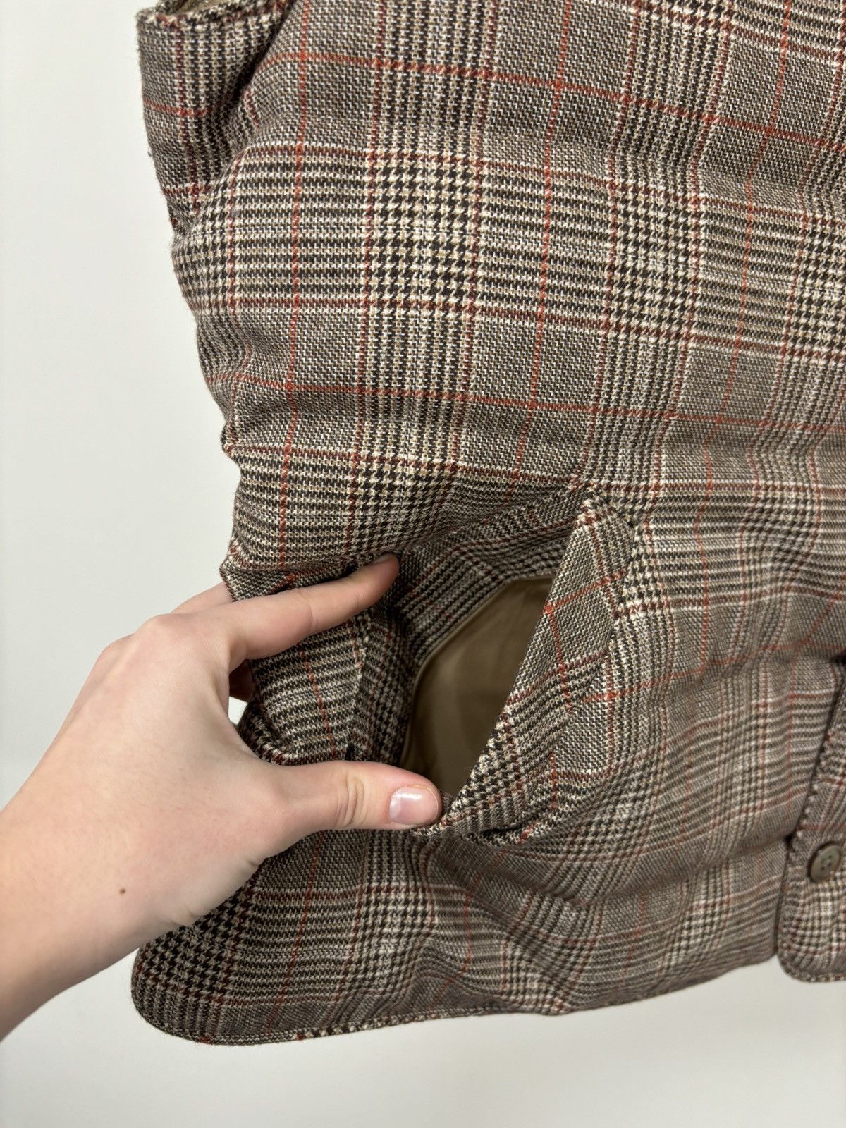 Strenstroms Stenstroms NWT Men’s Glen Check Padded Wool Down Vest Jacket Size US XXL / EU 58 / 5 - 12 Thumbnail