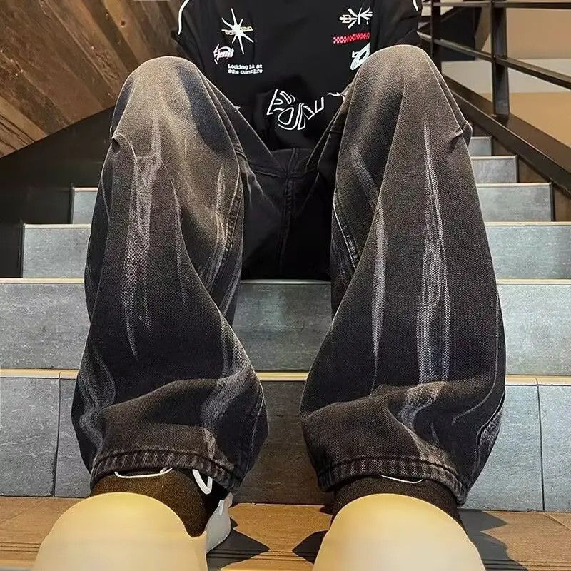 Japanese Brand Retro loose washed gradient jeans Size US 32 / EU 48 - 3 Thumbnail