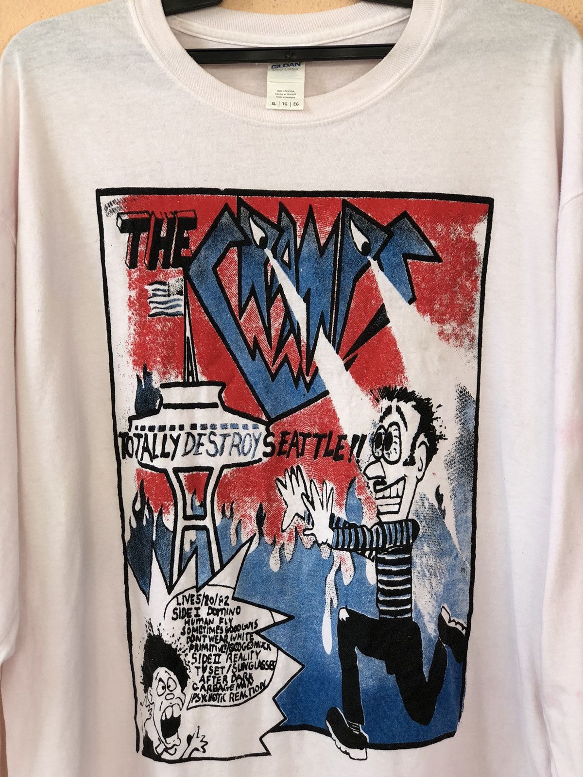 Band Tees THE CRAMPS Punk Shirt Crop Top Size US XL / EU 56 / 4 - 2 Thumbnail
