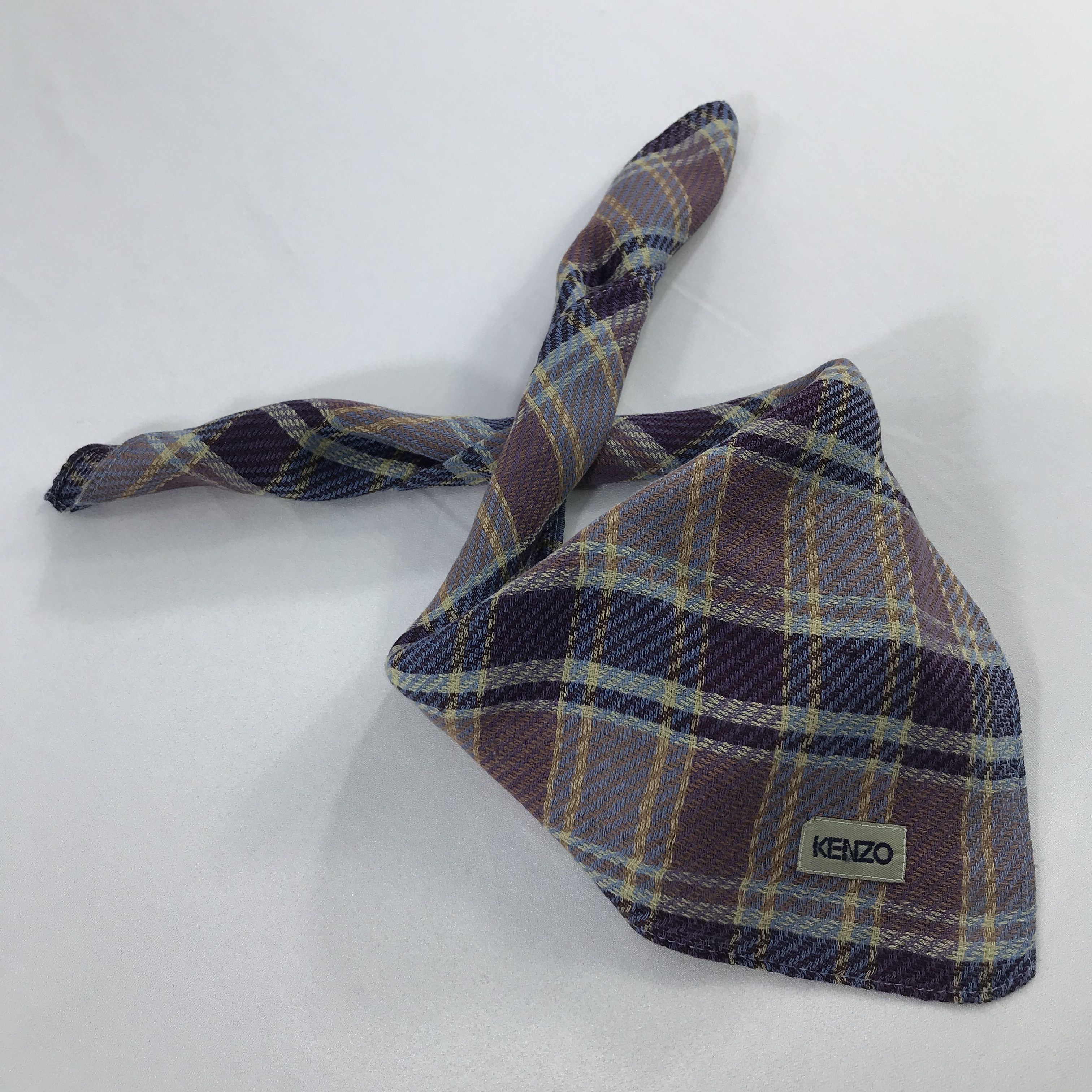 Kenzo × Vintage Kenzo Bandana / Handkerchief / Neckerchief -S2219 Size ONE SIZE - 4 Thumbnail