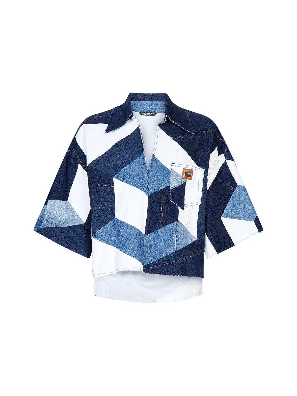 Dolce & Gabbana o1y0125 Denim Shirt in Multicolor Size US M / EU 48-50 / 2 - 1 Thumbnail