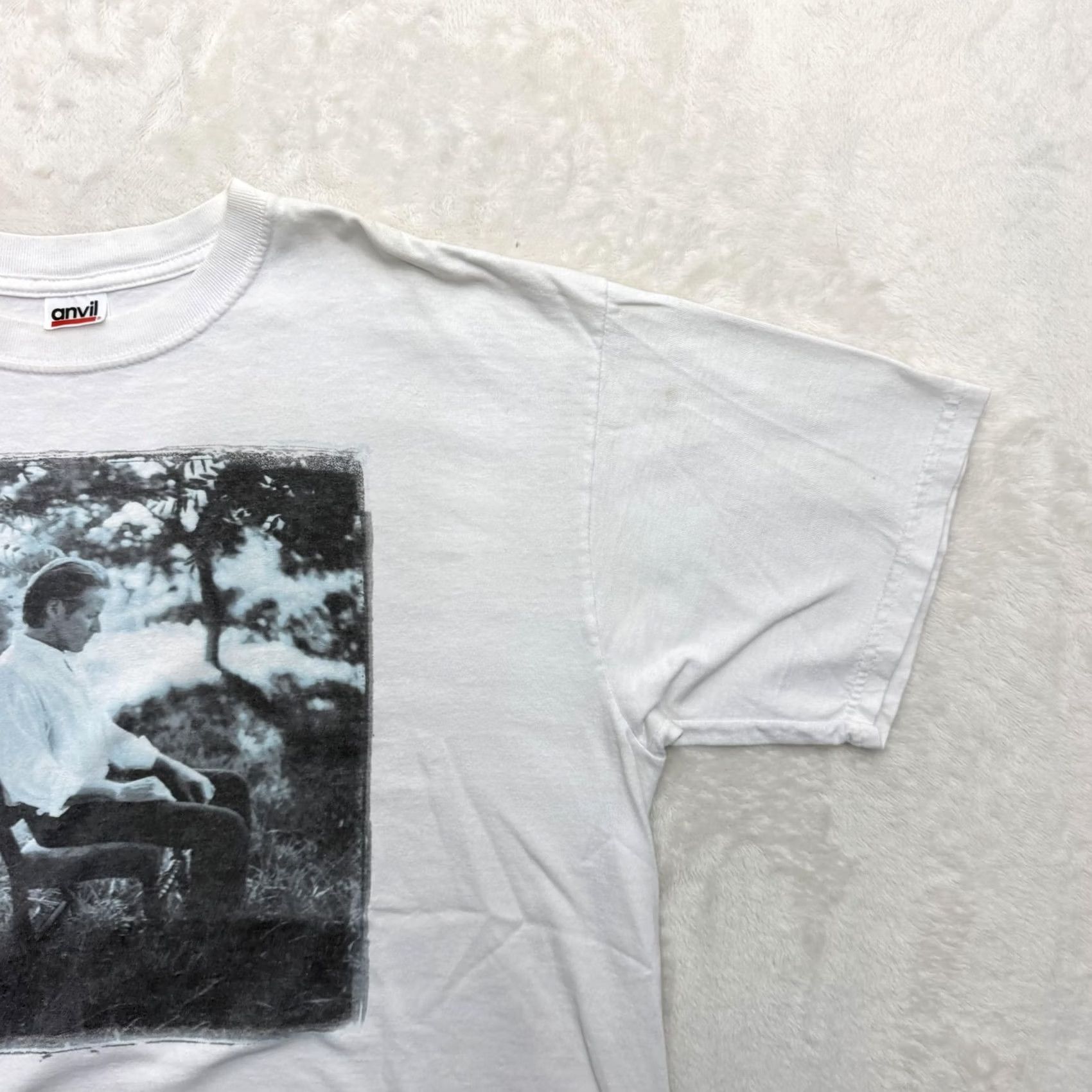 Anvil VINTAGE Don Henley Shirt Mens XL White Inside Job 2000 Tour Anvil Graphic Tee Size US XL / EU 56 / 4 - 4 Thumbnail