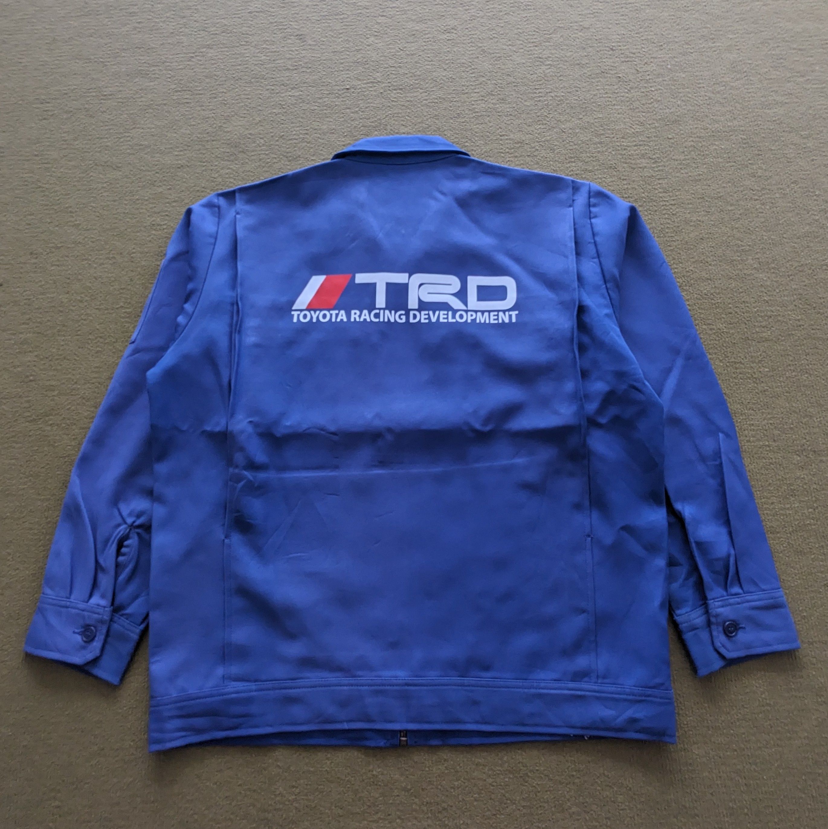 Japanese Brand Vintage TRD TOYOTA Racing Uniform Workers Custom Jacket Size US L / EU 52-54 / 3 - 1 Thumbnail