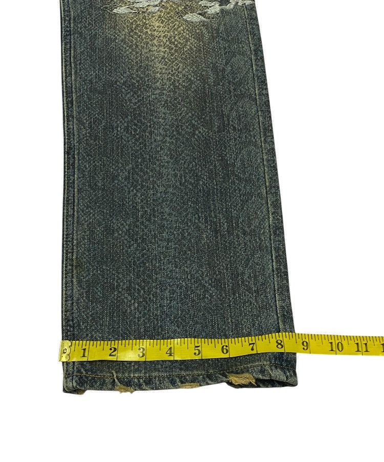 Karakuri Tamashii Karakuri Tamashi Dragon Embroidery Snake Skin Pattern Denim Size US 30 / EU 46 - 21 Thumbnail