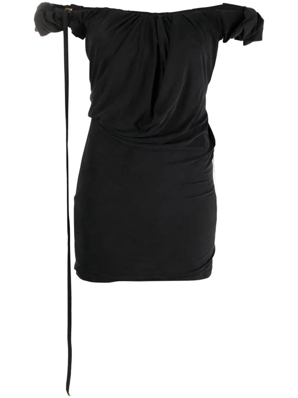 Jacquemus o1mle0824 La Robe Ciceri Mini Dress in Black Size M / US 6-8 / IT 42-44 - 1 Thumbnail