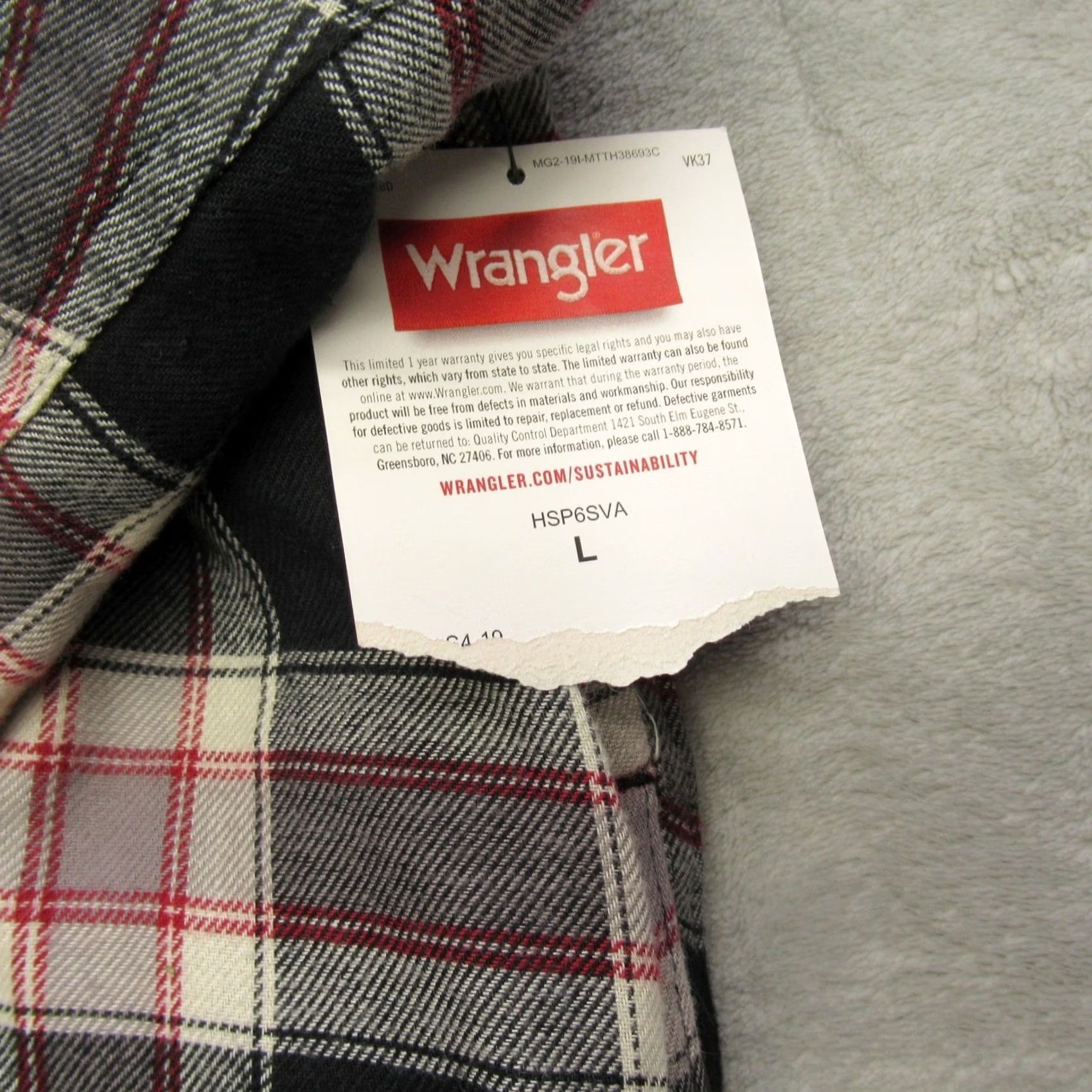 Wrangler Wrangler Shirt Jacket Men L Black Plaid Sherpa Lined Flannel Heavyweight NEW Size US L / EU 52-54 / 3 - 4 Thumbnail