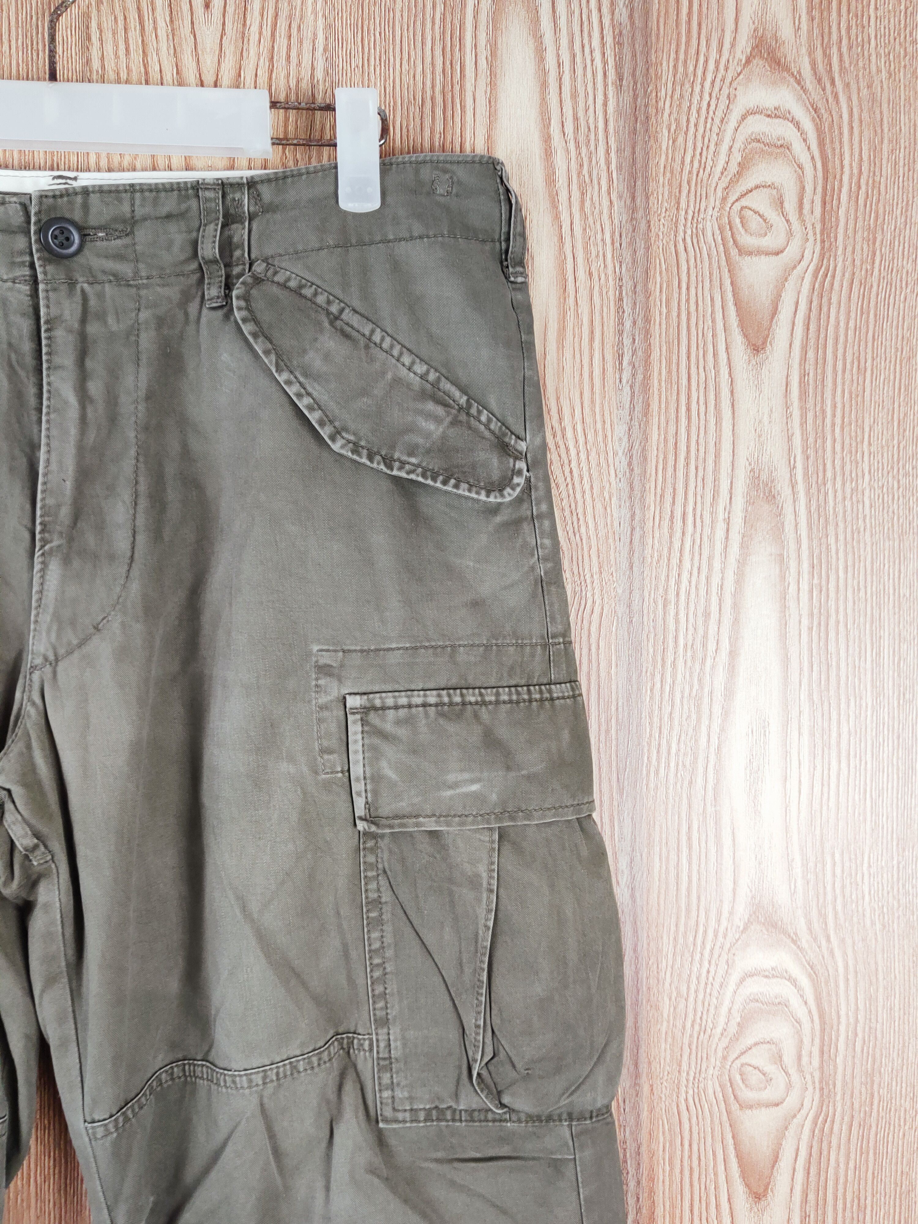 Japanese Brand Uniqlo Green Multipocket Tactical Cargo Pants #W207 Size US 32 / EU 48 - 5 Thumbnail