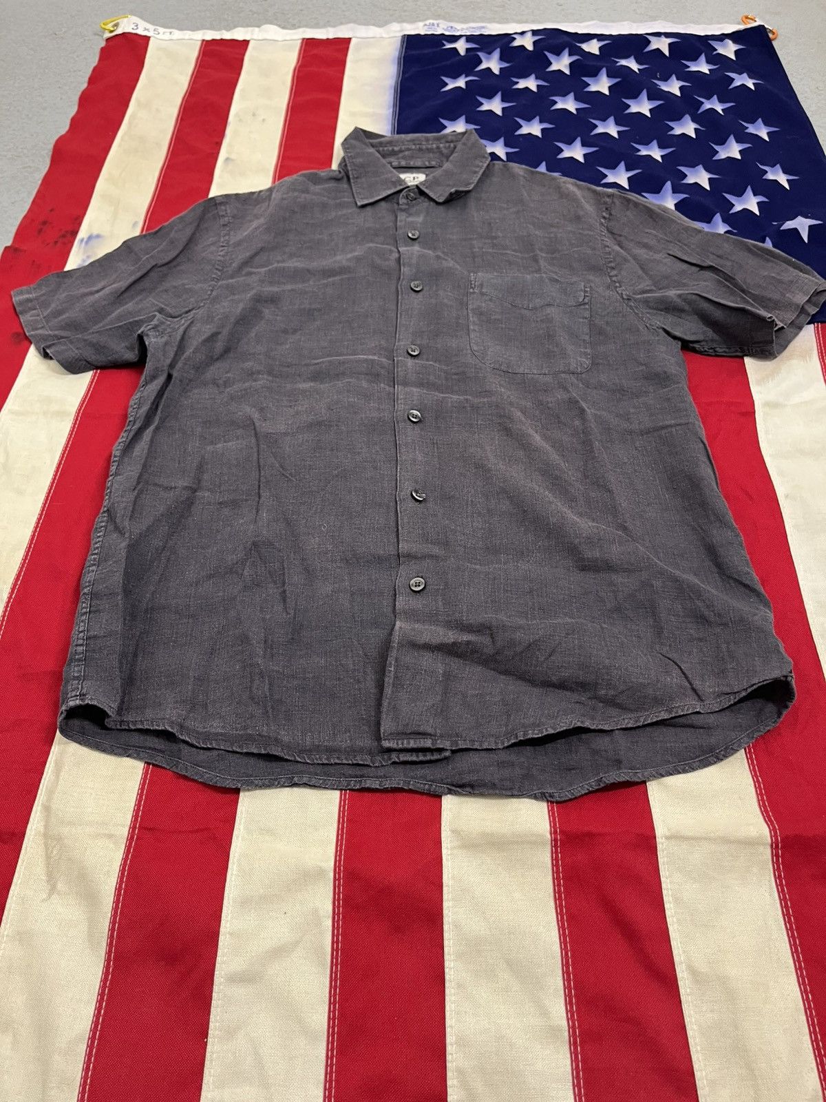 C.P. Company Vintage C.P. Company Linen Short Sleeve Shirt Size US S / EU 44-46 / 1 - 3 Thumbnail