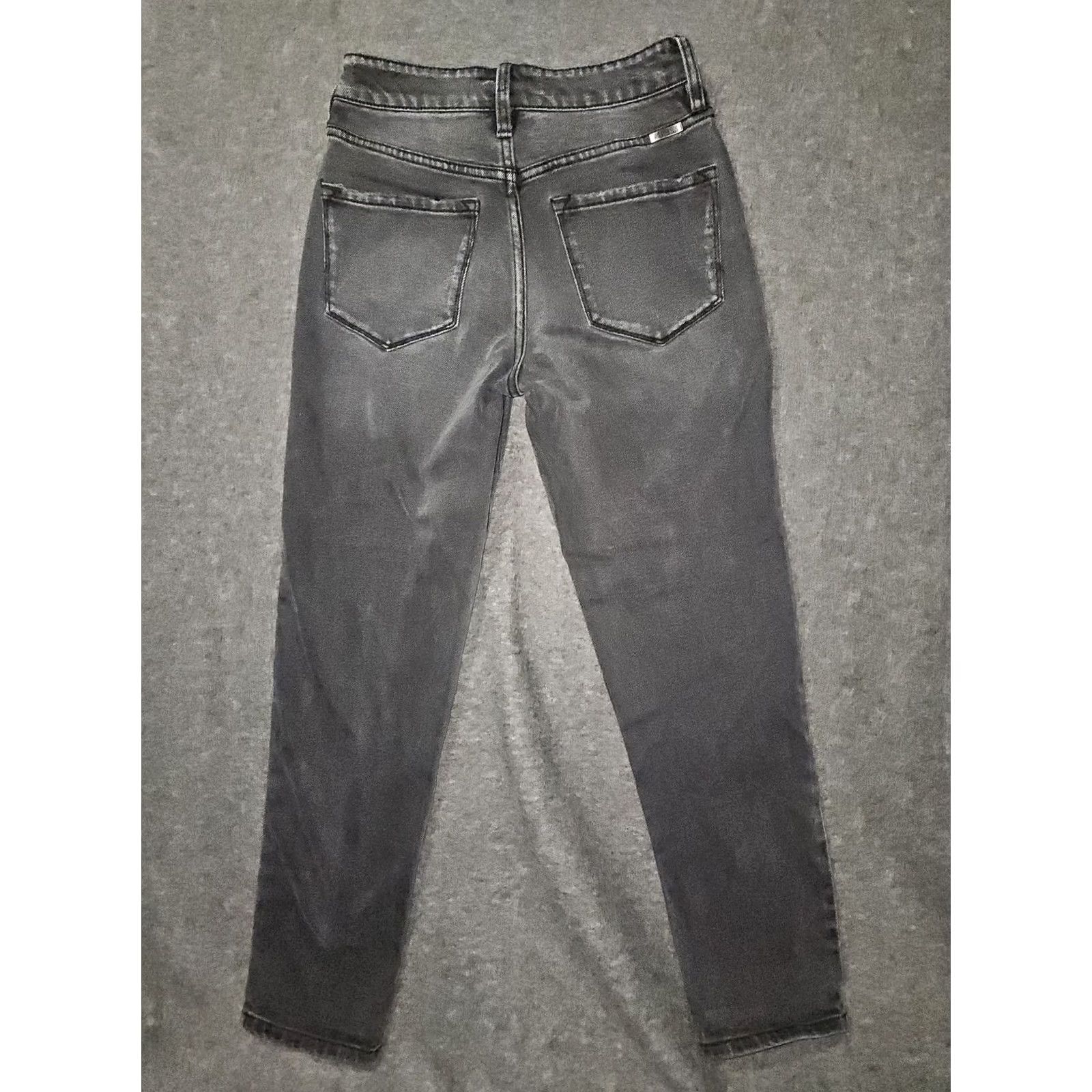 Vintage KanCan Jeans Womens 1 24 Black Skinny Stretch Denim High Rise KC7109DG Classic Jeans Slim Length 25in Charcoal Wash Womens 1/24 Size 25" / US 0 / IT 36 - 7 Thumbnail