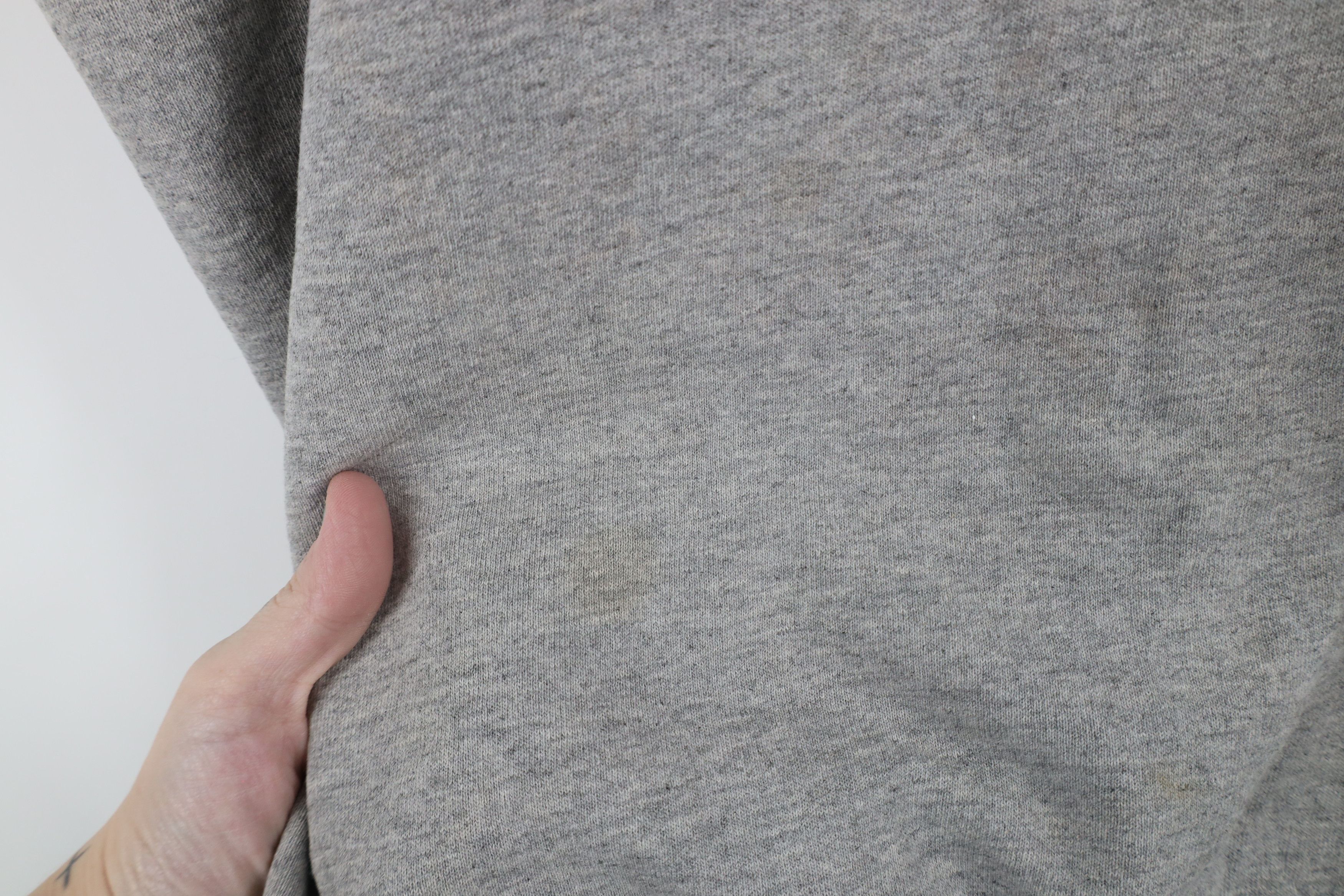 Nike × Vintage Vintage 90s Nike Air Big Swoosh Crewneck Sweatshirt Gray USA Size US XL / EU 56 / 4 - 5 Thumbnail