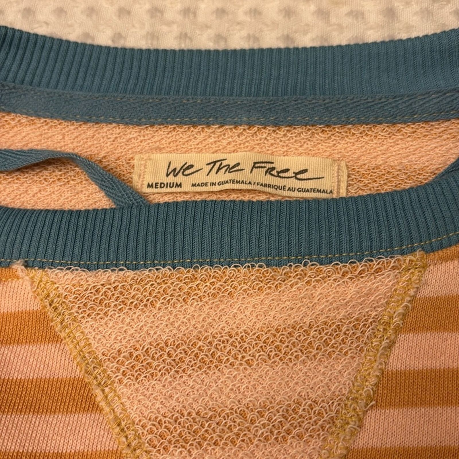 Free People NEW! We The FREE PEOPLE Classic Striped Oversized Sweatshirt Size M / US 6-8 / IT 42-44 - 4 Thumbnail