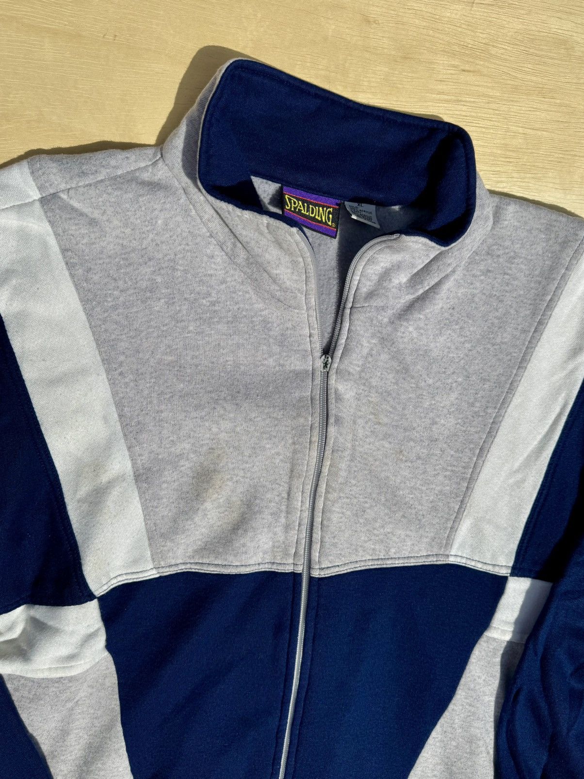 Spalding × Vintage Vintage Spalding 90’s Retro 90’s Sweatshirt Sports Jacket Size US XL / EU 56 / 4 - 6 Thumbnail