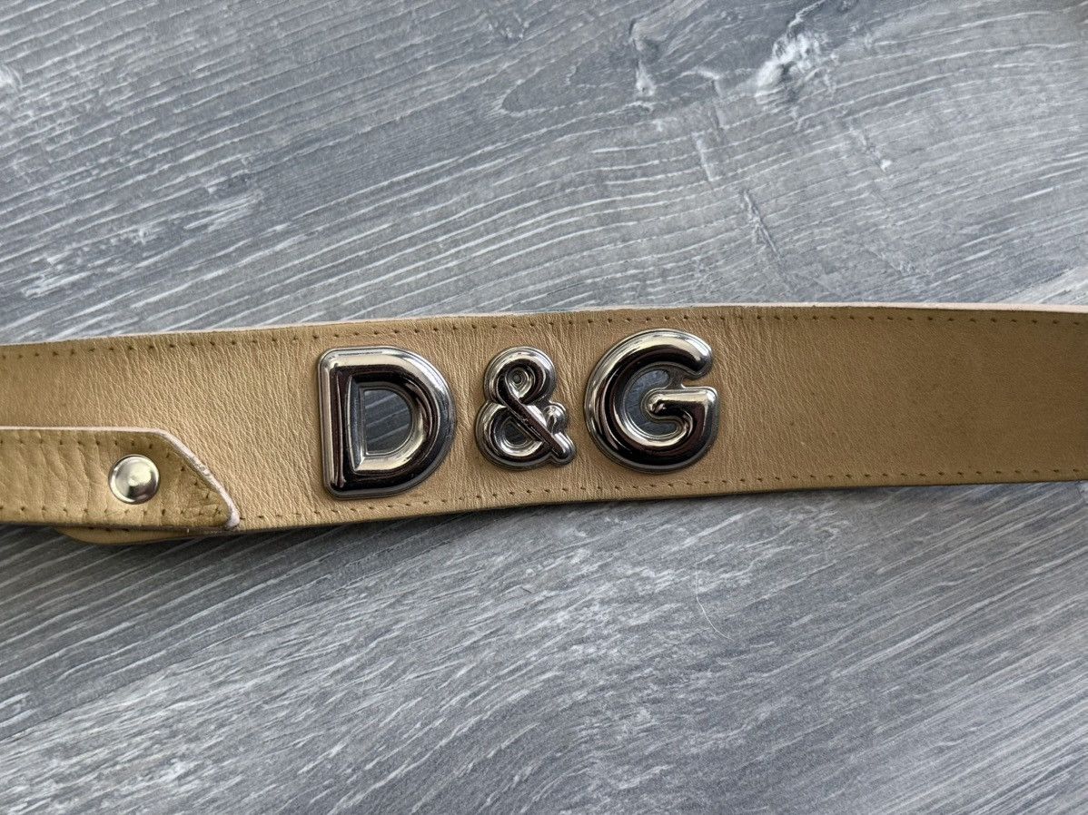 Dolce & Gabbana Dolce&Gabbana Women’s Leather Beige Brown Belt Size 85 Size ONE SIZE - 4 Thumbnail