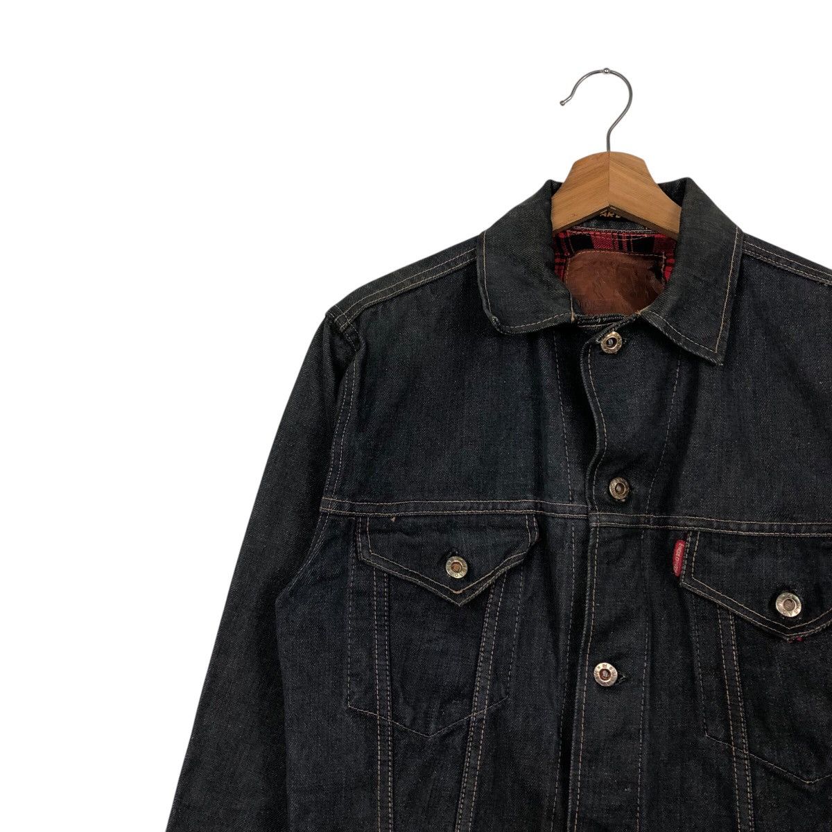 Japanese Brand 📌Vintage Biker Denim Jacket Trucker Tar Dush Issey Miyake Size US M / EU 48-50 / 2 - 8 Thumbnail