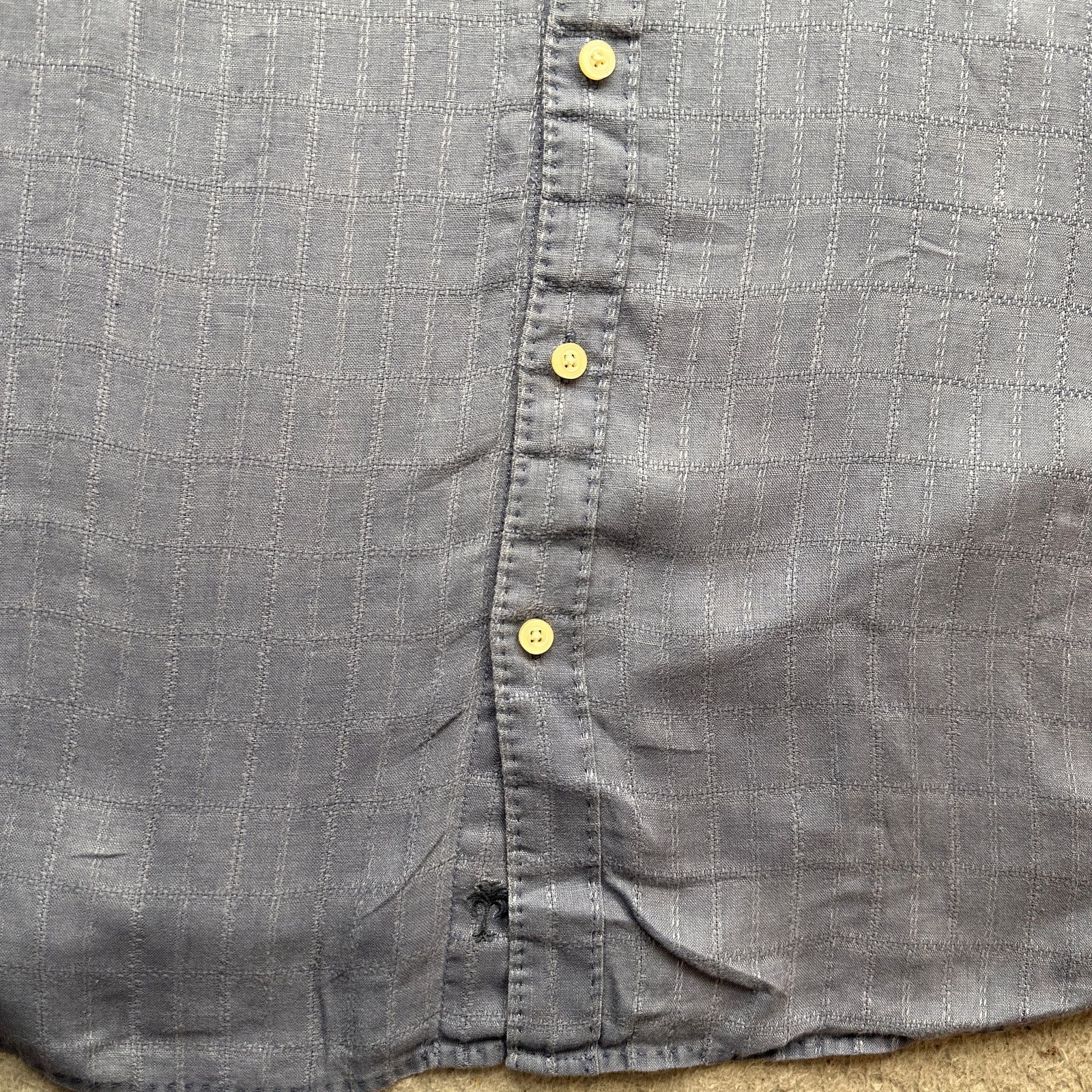 Tommy Bahama Tommy Bahama Linen Gray Blue Long Sleeve Button Shirt Large Size US L / EU 52-54 / 3 - 6 Thumbnail