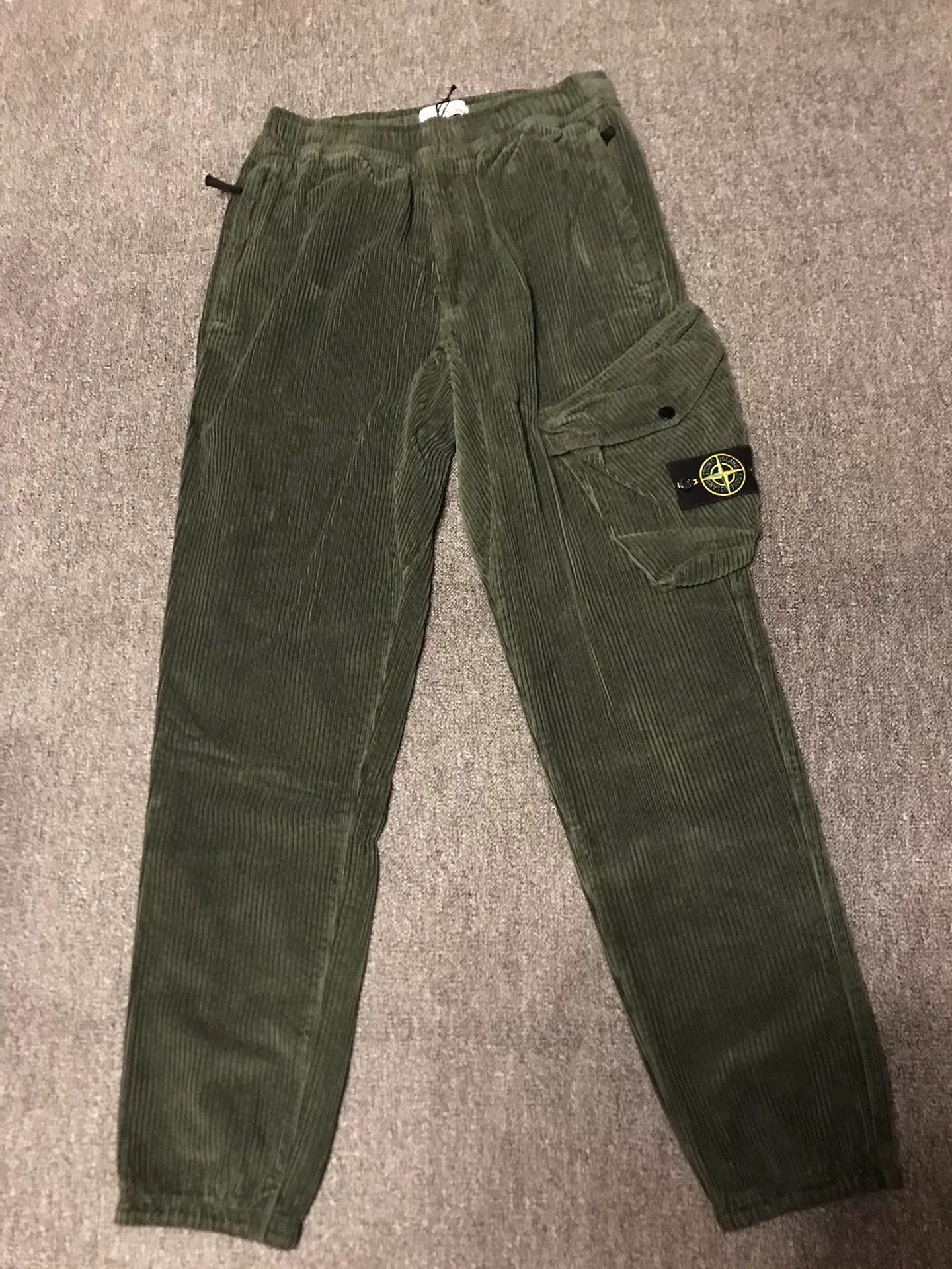 Stone Island Stone Island Olive Corduroy Military Pants Size US 31 - 1 Thumbnail