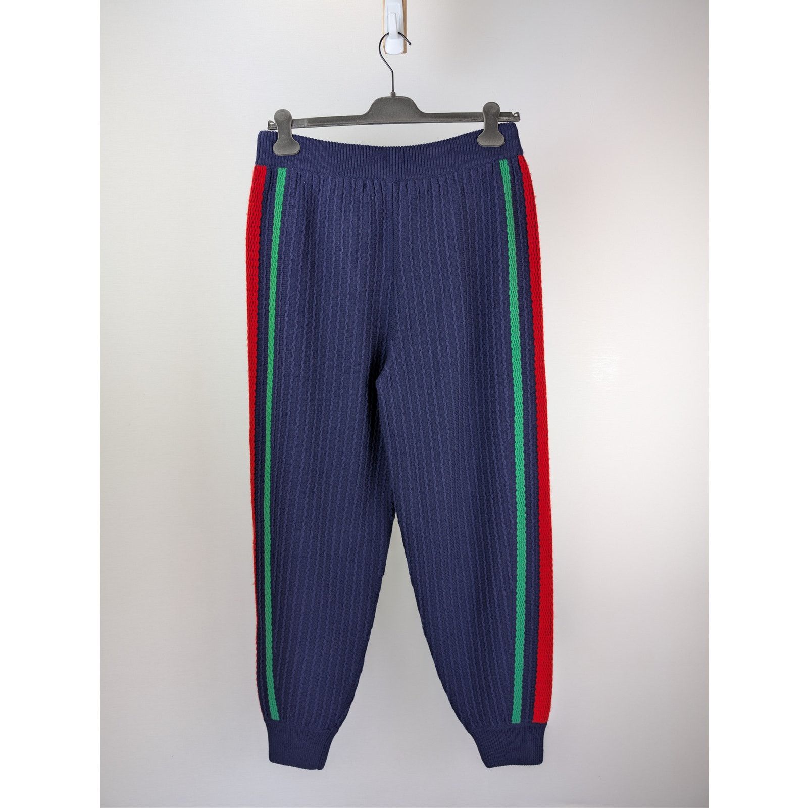 Gucci o1rshd1 Sweatpants Knitwear Pants With Web in Navy Blue Size US 36 / EU 52 - 7 Thumbnail