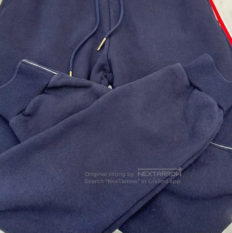 Thom Browne Thom Browne Navy Striped Cotton Lounge Pants . Size 27" / US 4 / IT 40 - 5 Thumbnail
