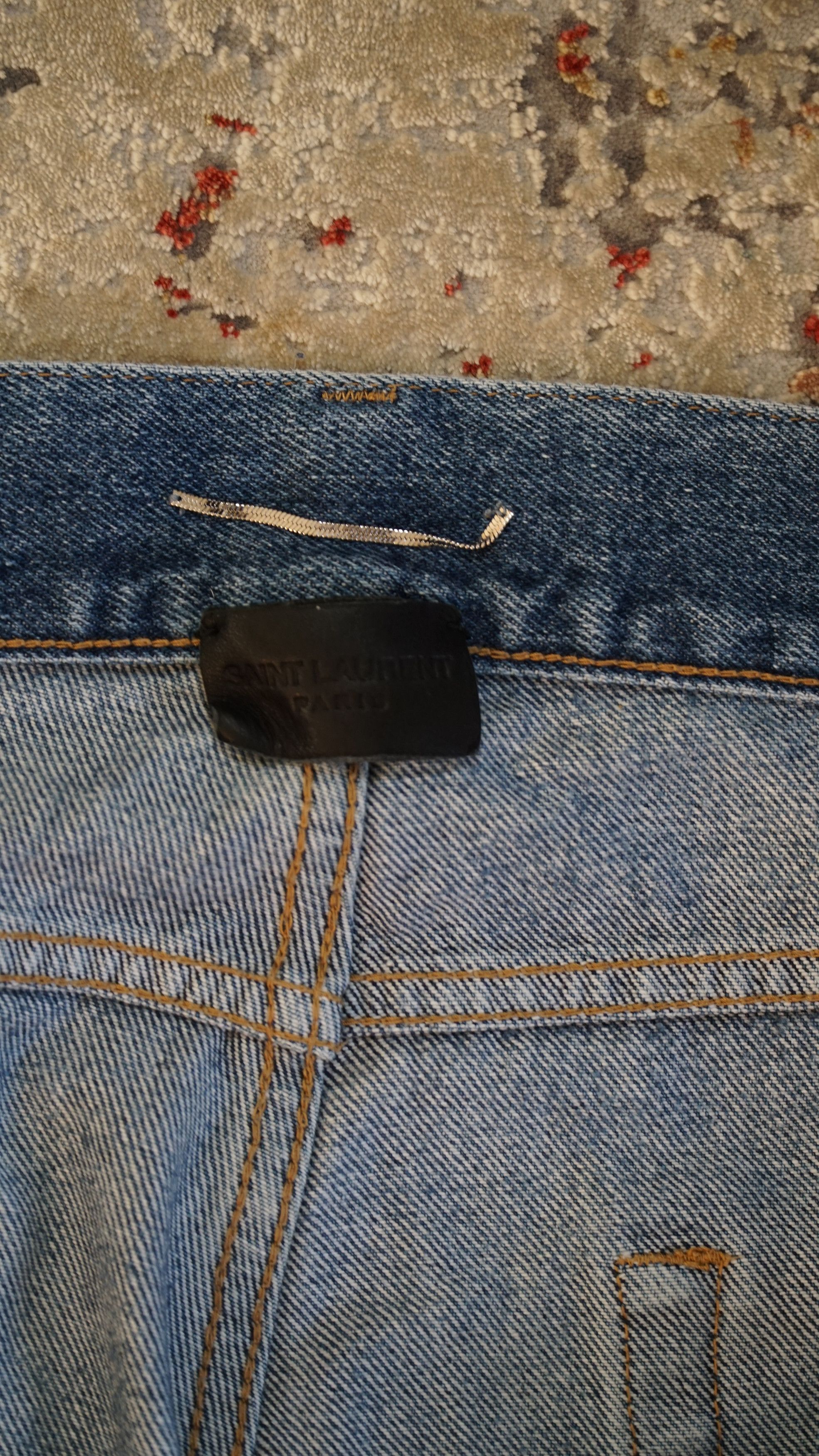 Saint Laurent Paris Saint Laurent SS18 denim light blue Size US 31 - 3 Thumbnail