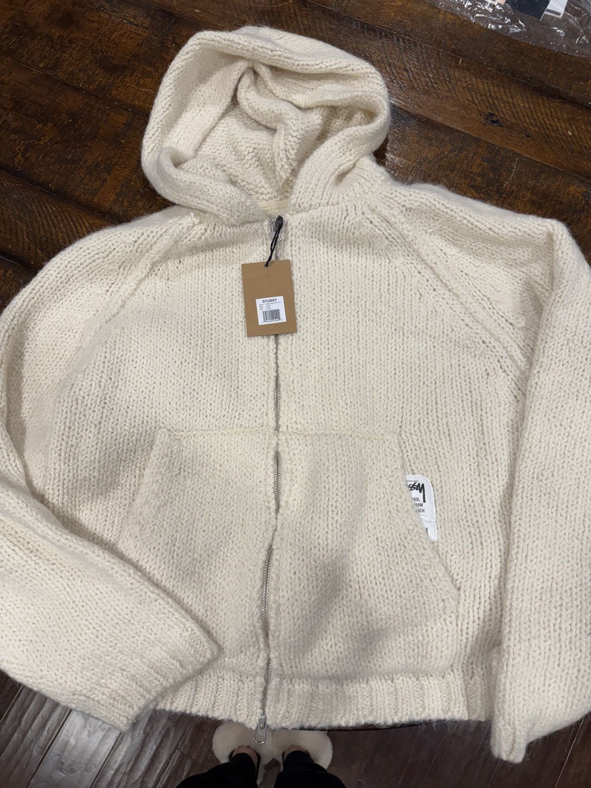 Stussy Stussy Chunky Knit Zip Hoodie Size US L / EU 52-54 / 3 - 2 Thumbnail