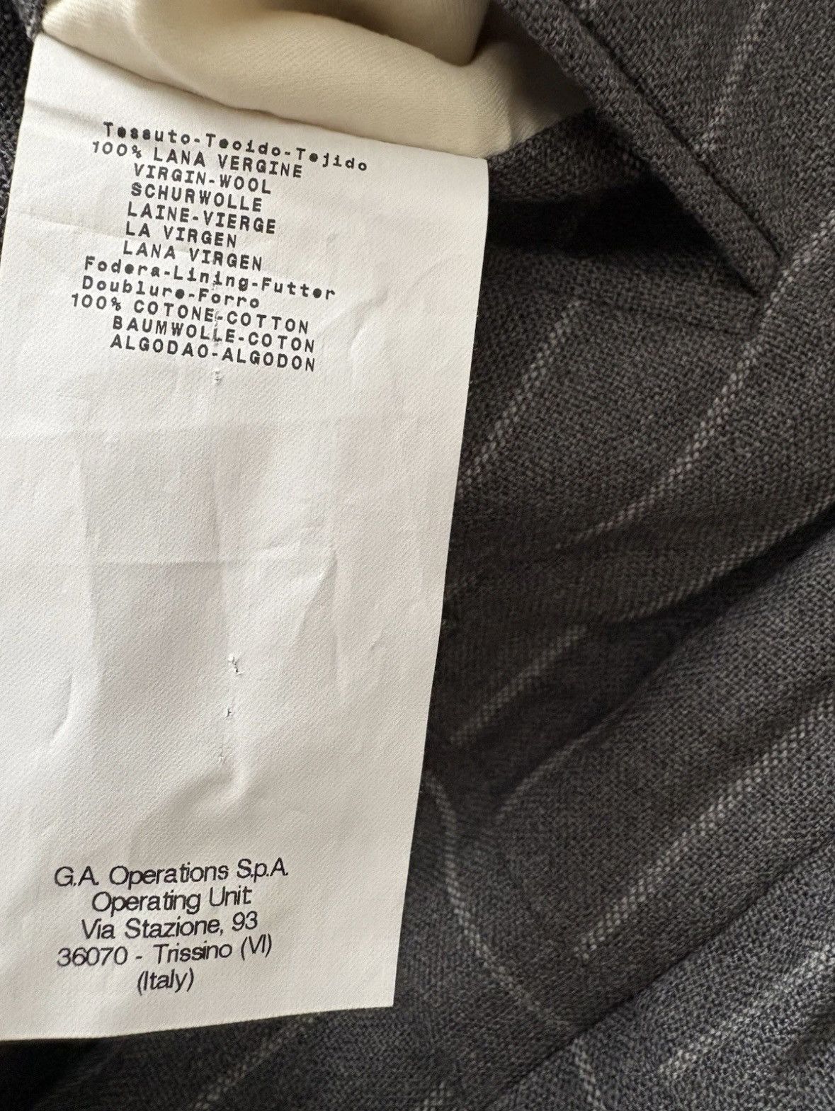 Giorgio Armani 2012 Giorgio Armani Black Label Suit Size 52 (42) Size 42R - 15 Thumbnail