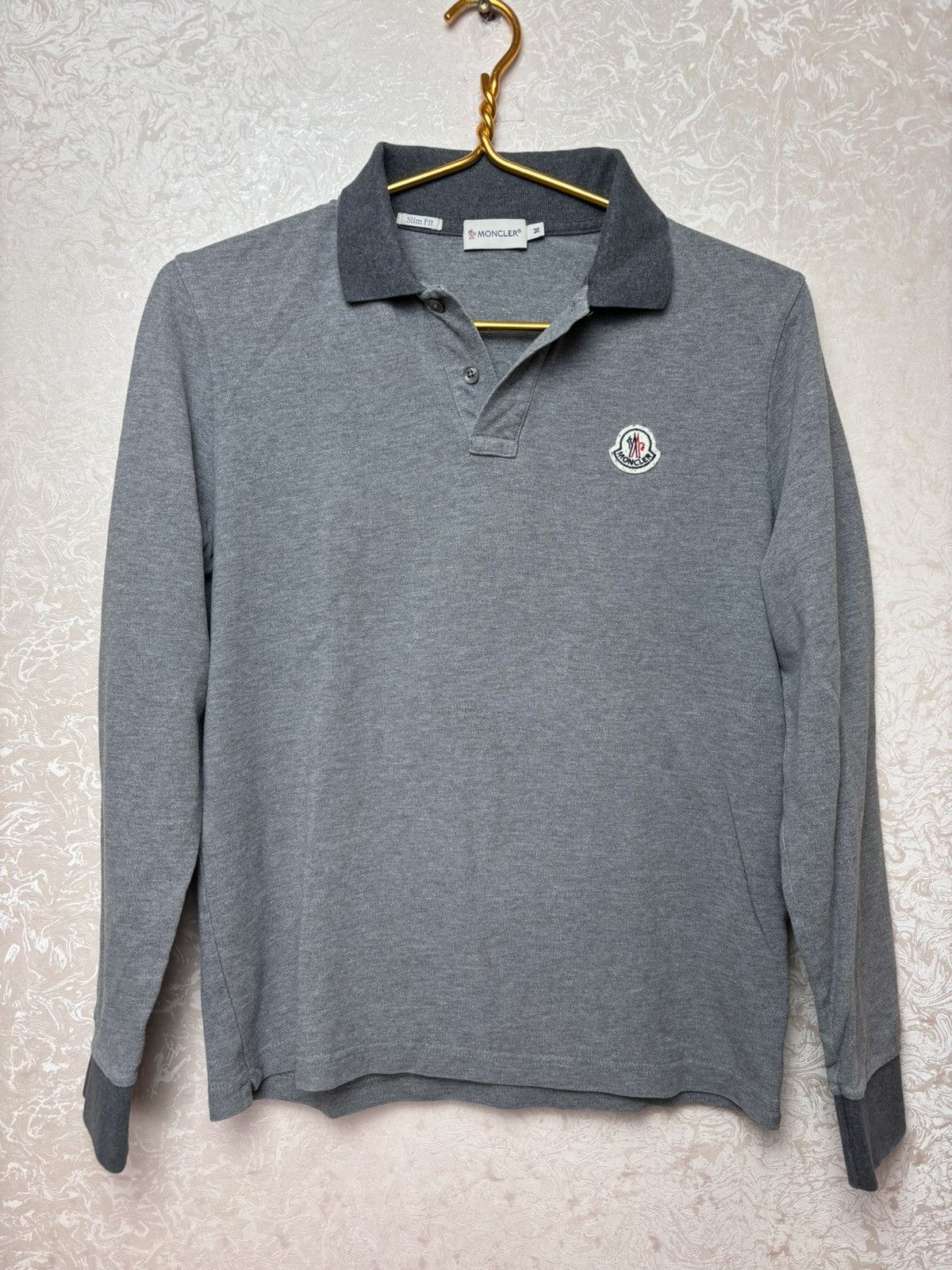 Moncler Moncler Polo Long Sleeve Maglia Manica Lunga Size M slim fit Grailed