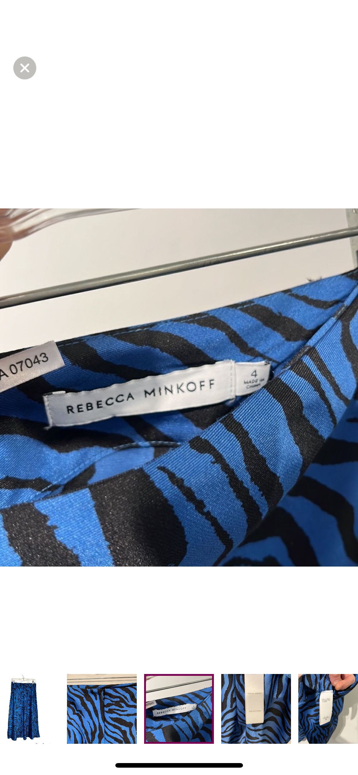 Rebecca Minkoff Davis zebra print midi skirt Size 27" / US 4 / IT 40 - 4 Thumbnail