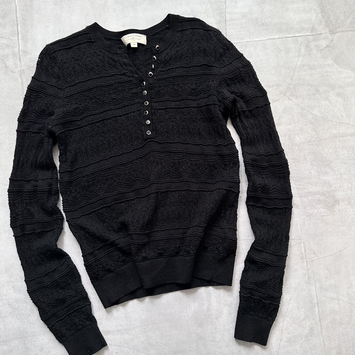 Sarah Pacini Sezane Knit Merino Wool Sweater Cardigan Lyna Jumper Size XS / US 0-2 / IT 36-38 - 3 Thumbnail