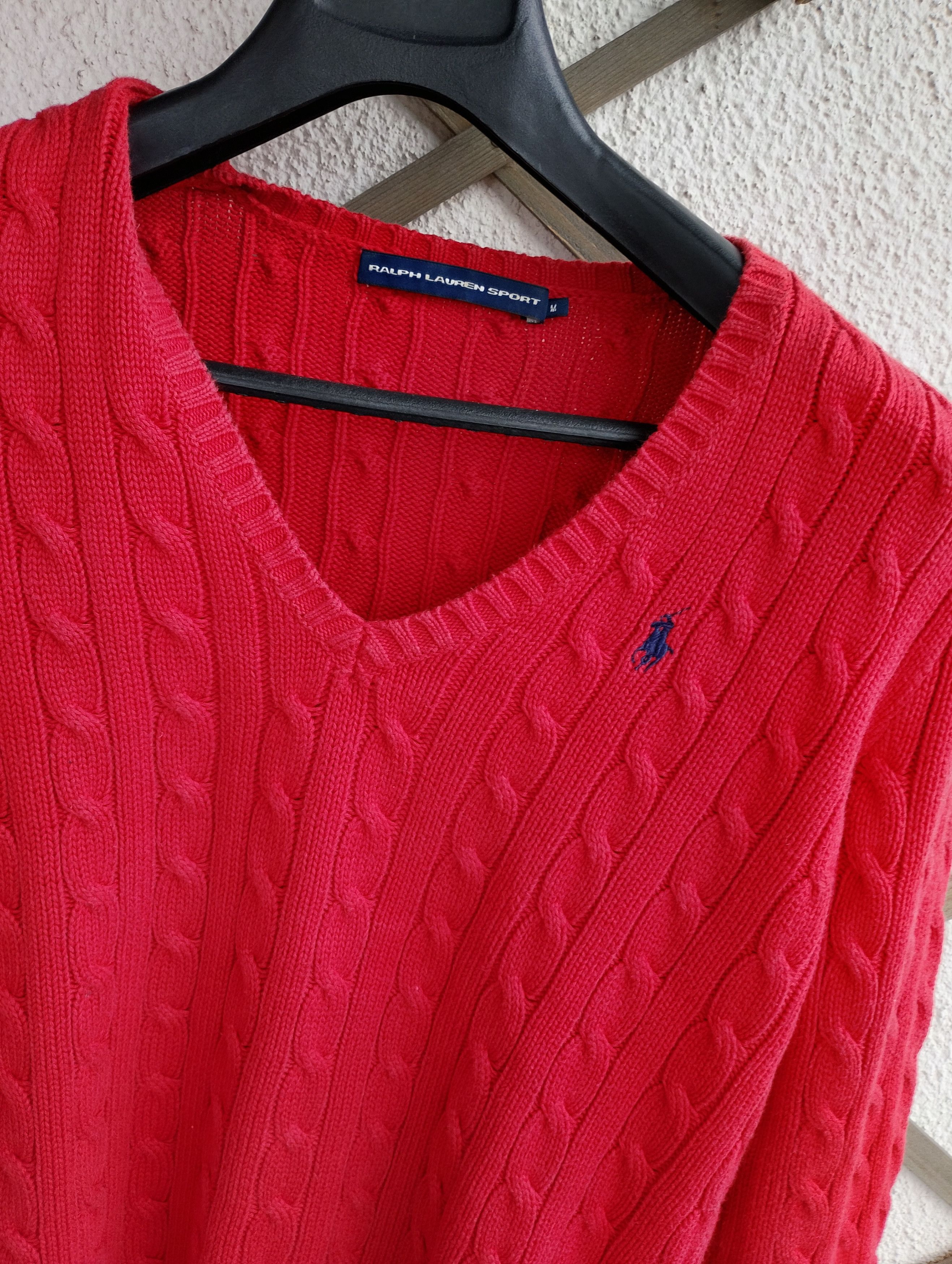 Ralph Lauren Sport Ralph Lauren Sport V-neck Cable Knit Jumper Sweater Size M / US 6-8 / IT 42-44 - 3 Thumbnail