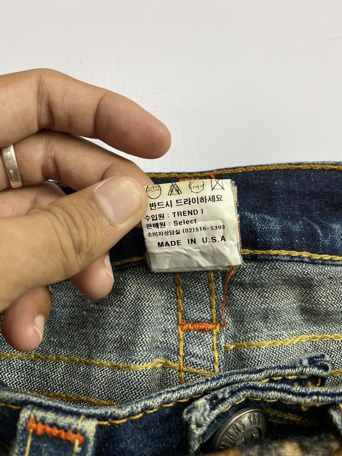 If Six Was Nine × Japanese Brand × Le Grande Bleu (L.G.B.) 2000s True Religion Flare Jean Size US 28 / EU 44 - 6 Thumbnail