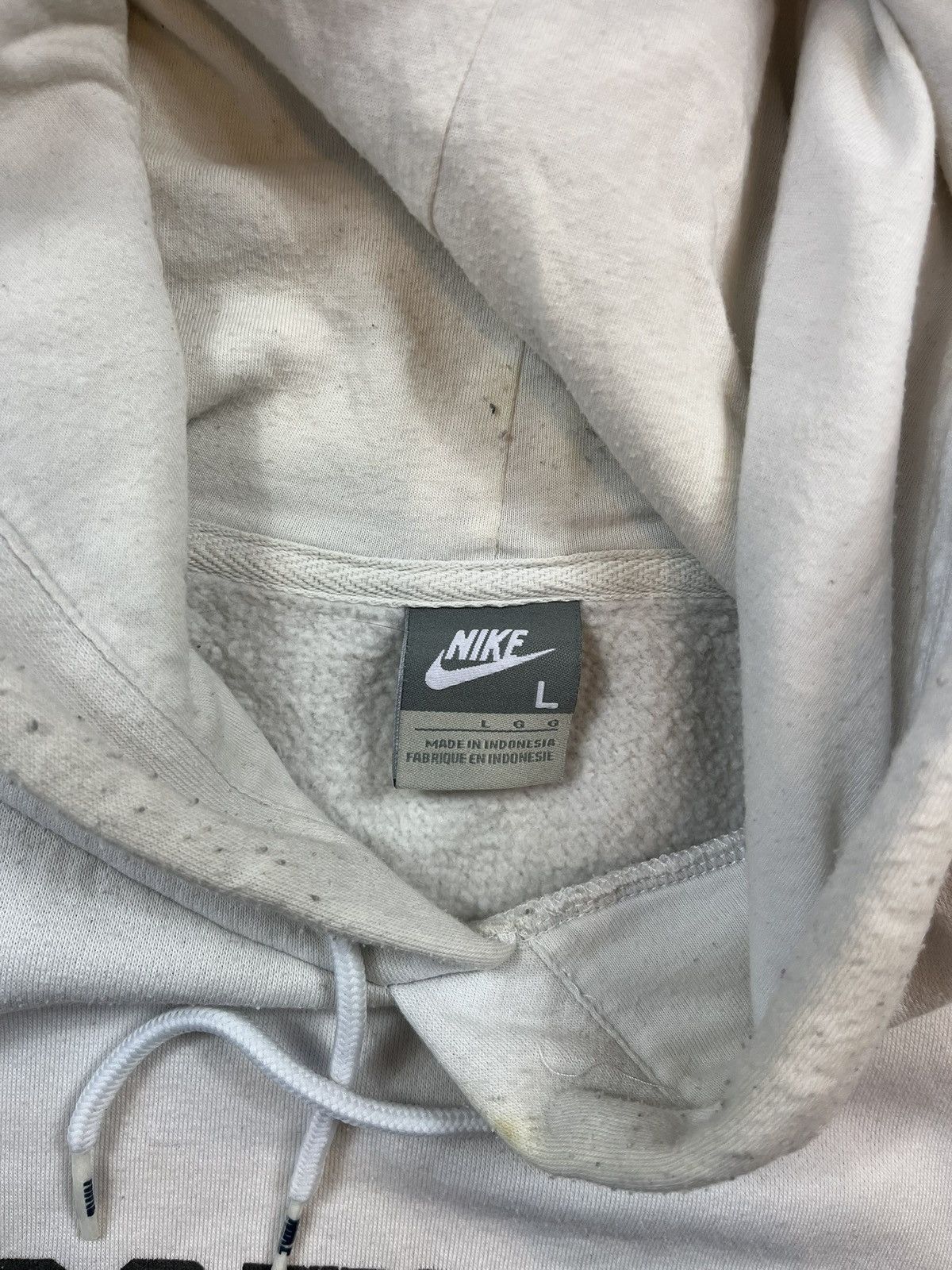 Nike × Vintage 00s Nike Football Vintage Y2K Oversized Retro Hoodie Size US L / EU 52-54 / 3 - 3 Thumbnail