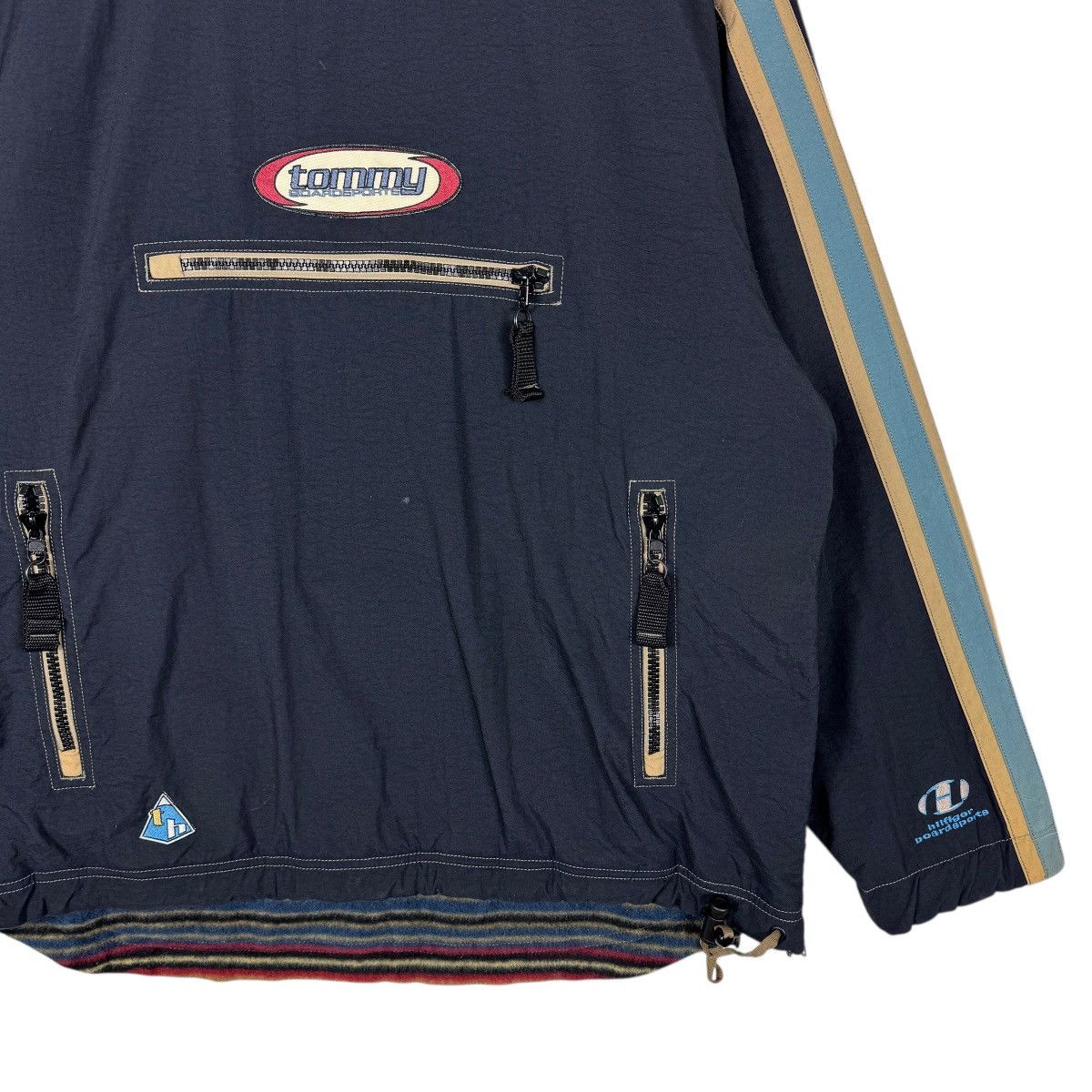 Tommy Hilfiger 90s Vintage Tommy Hilfiger Reversible Fleece Smock Jacket Size US M / EU 48-50 / 2 - 8 Thumbnail