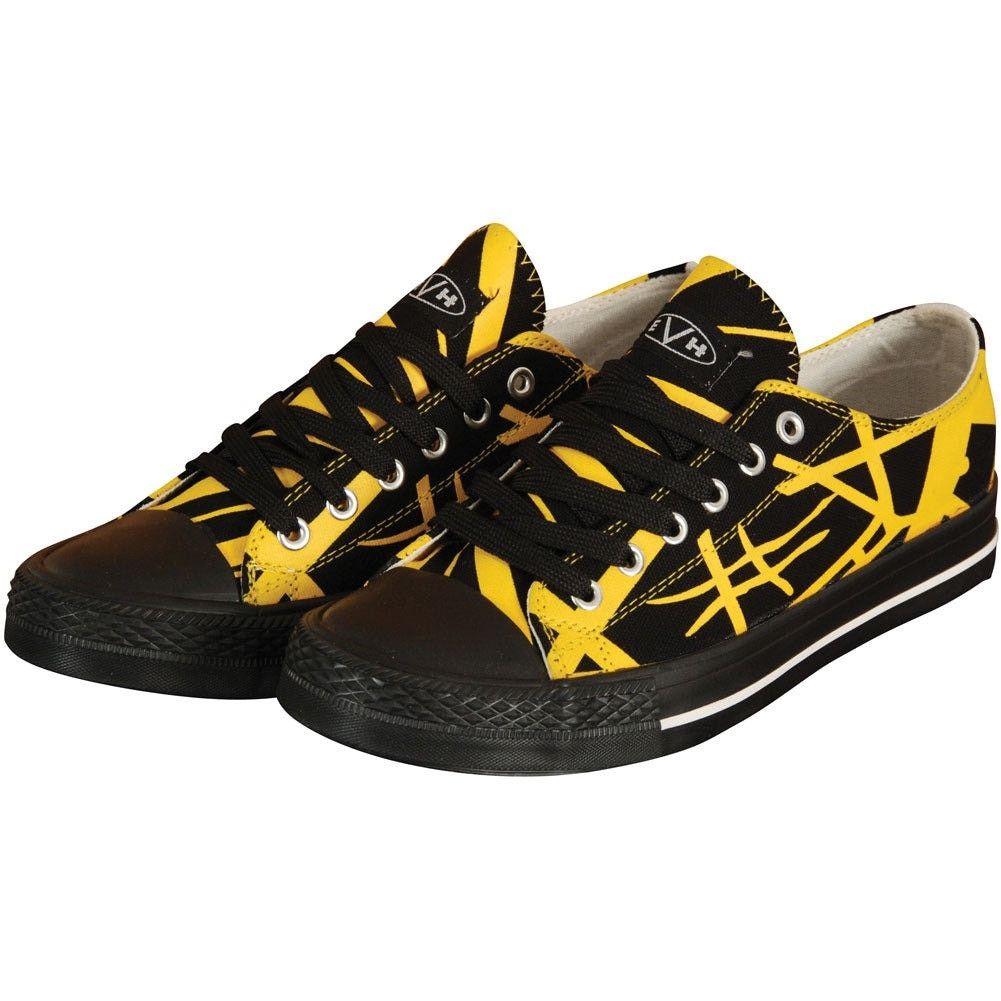 Designer Eddie Van Halen 5150 Guitar Design Canvas Sneakers 7.5 Size US 7.5 / IT 37.5 - 1 Thumbnail