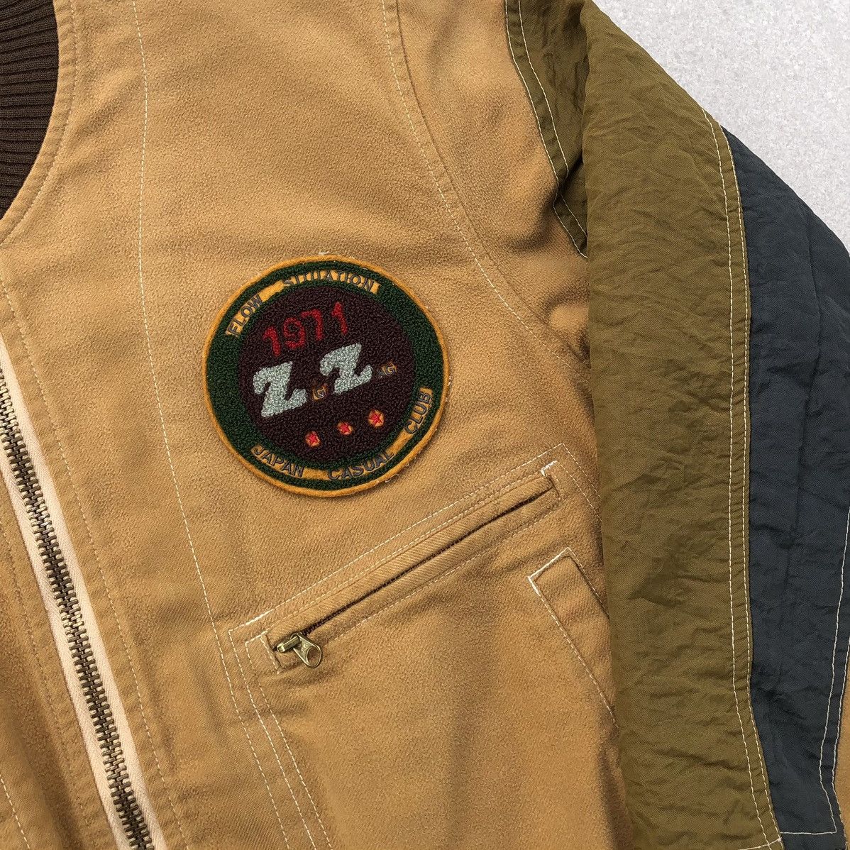 Japanese Brand Vintage Zig Zag Japan Casual Club Bomber Jacket Size US M / EU 48-50 / 2 - 5 Thumbnail
